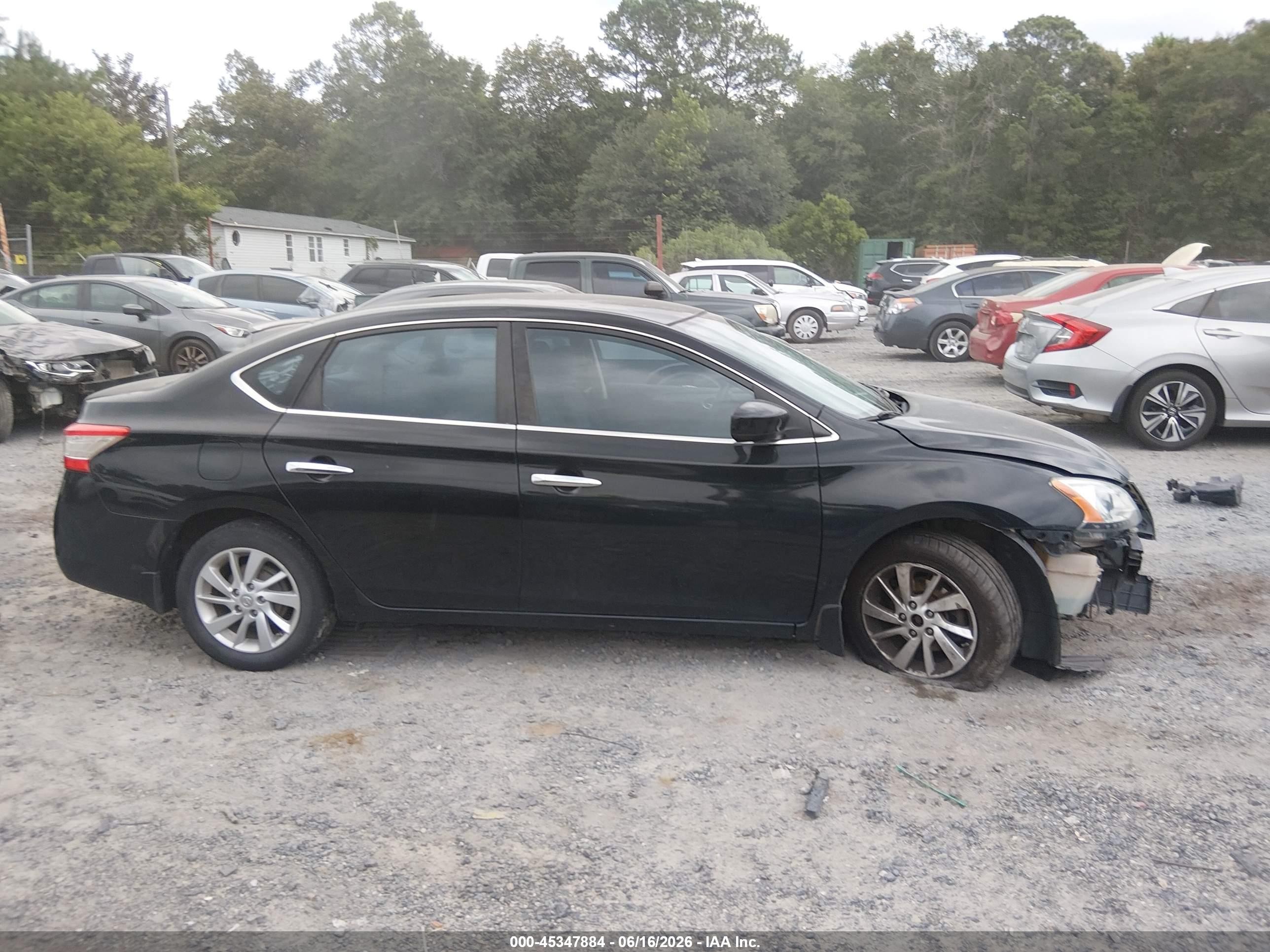 2013 Nissan Sentra Sv Black vin: 3N1AB7AP0DL718081