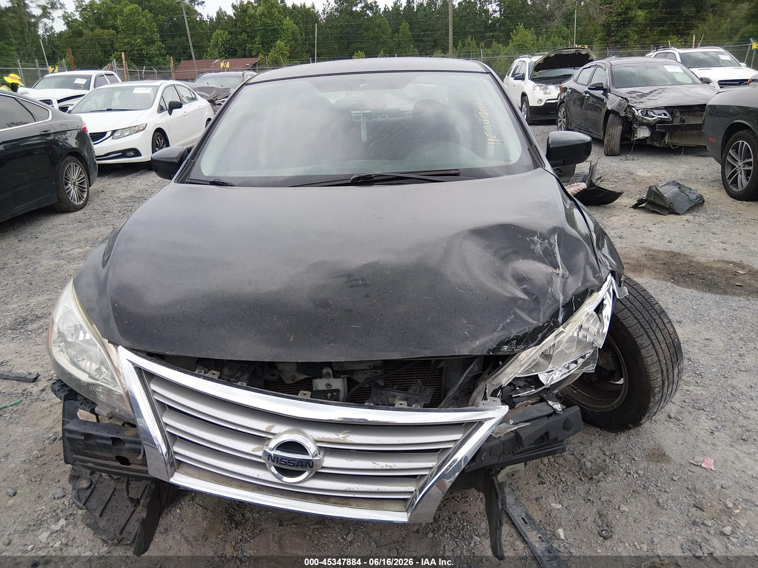 2013 Nissan Sentra Sv Black vin: 3N1AB7AP0DL718081