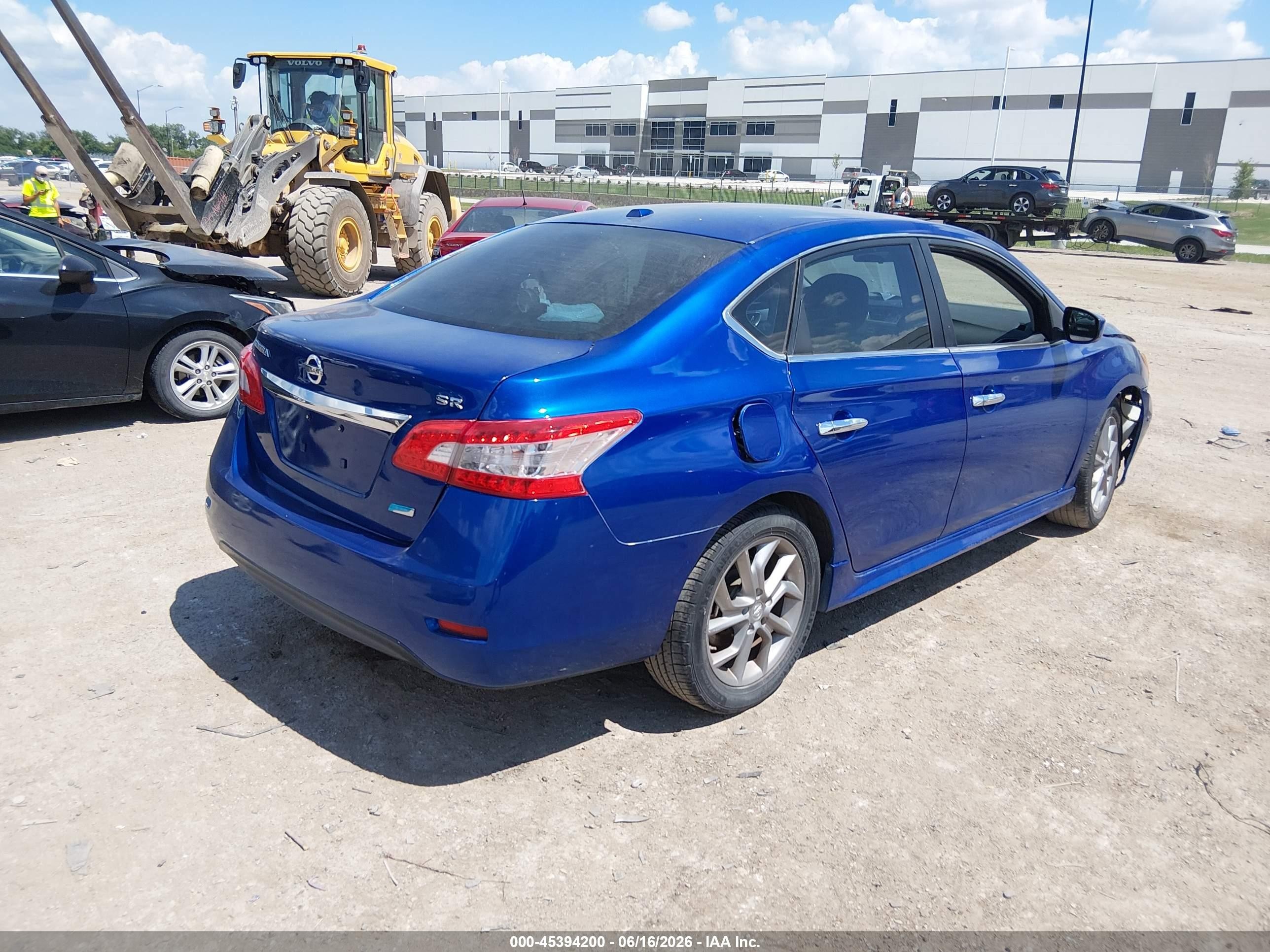 2013 Nissan Sentra Sr Blue vin: 3N1AB7AP0DL724477