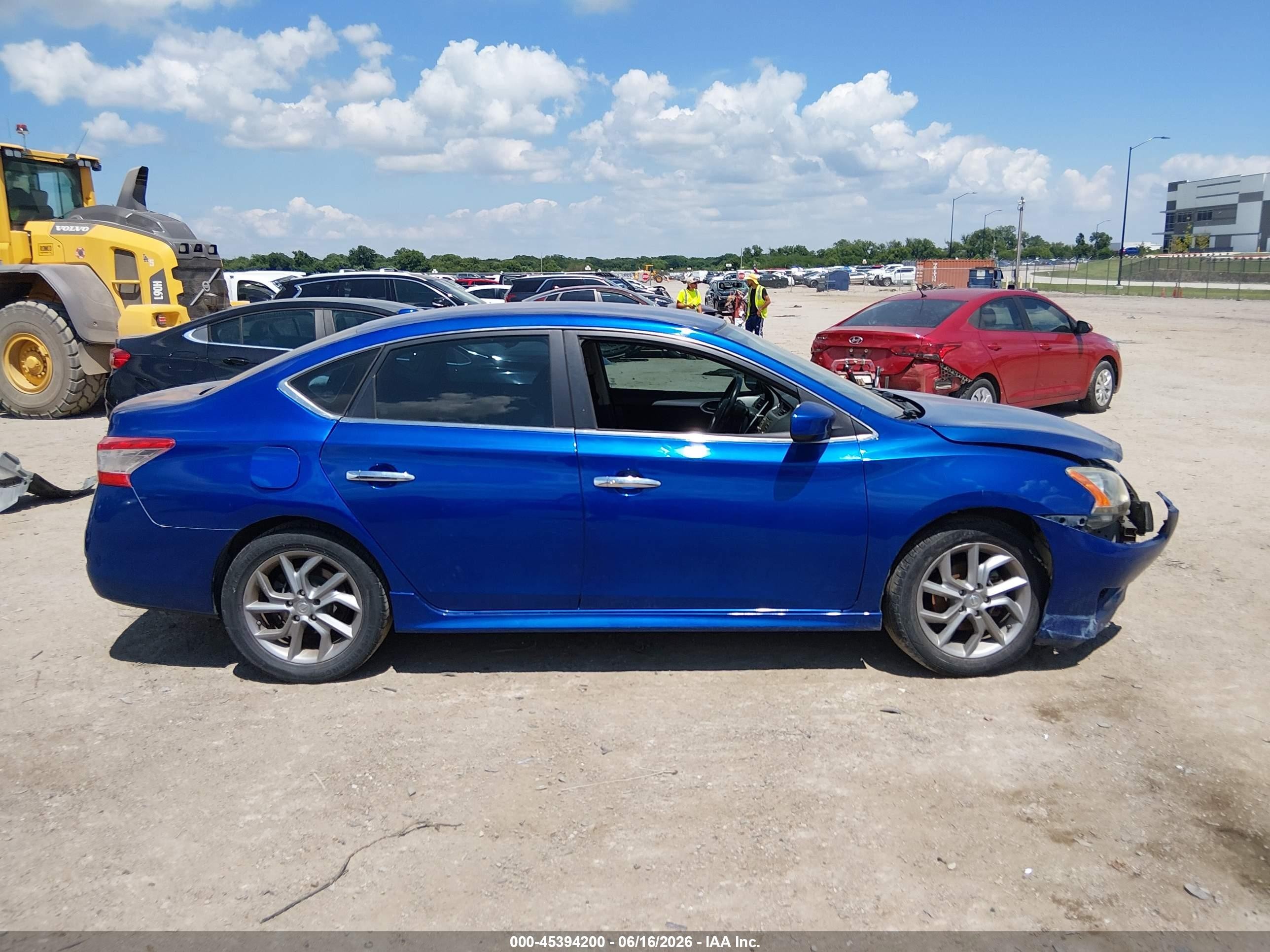 2013 Nissan Sentra Sr Blue vin: 3N1AB7AP0DL724477