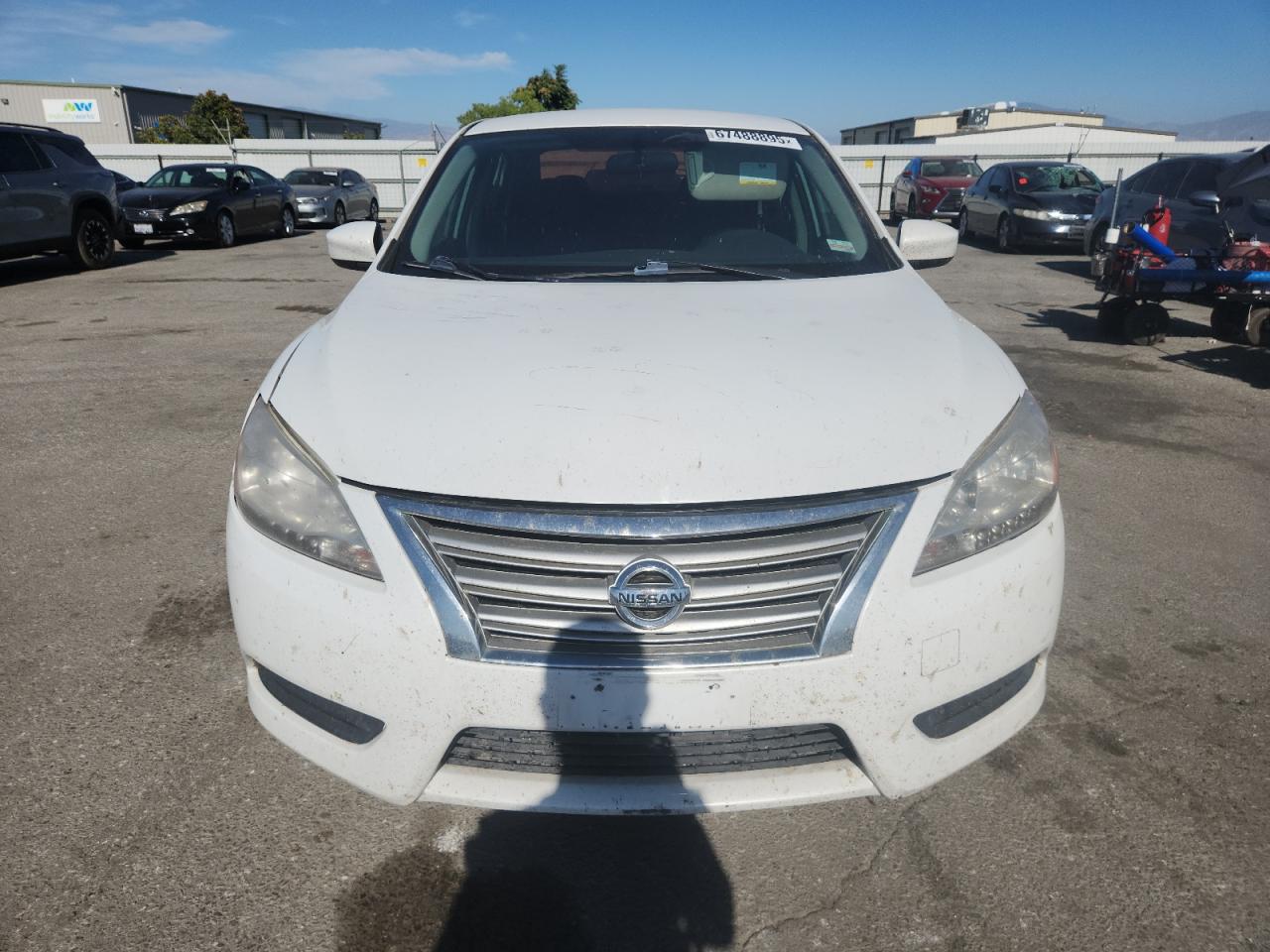 2013 Nissan Sentra S White vin: 3N1AB7AP0DL732093