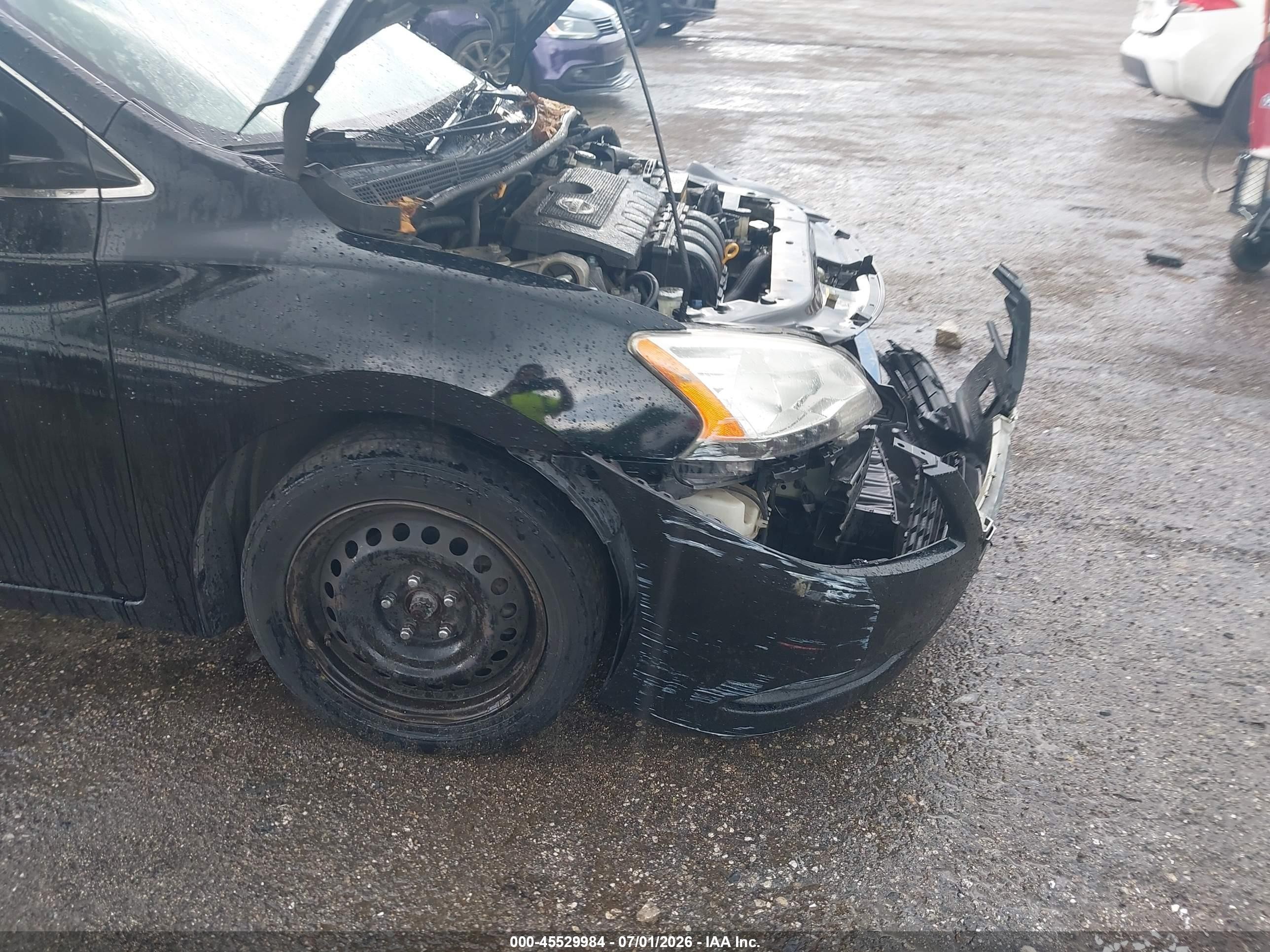 2013 Nissan Sentra Sv Black vin: 3N1AB7AP0DL733857