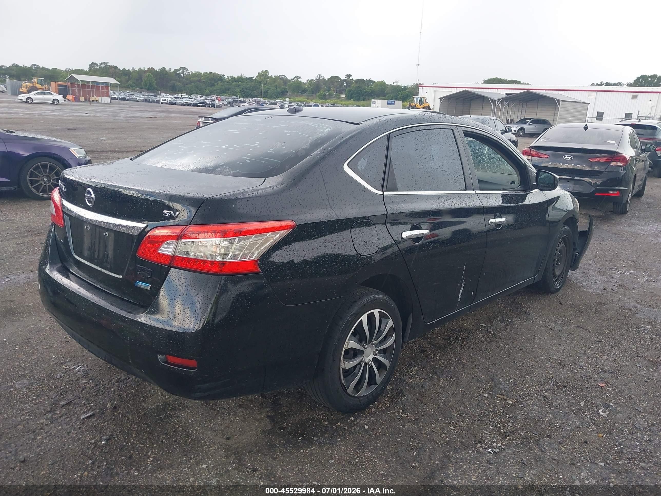 2013 Nissan Sentra Sv Black vin: 3N1AB7AP0DL733857