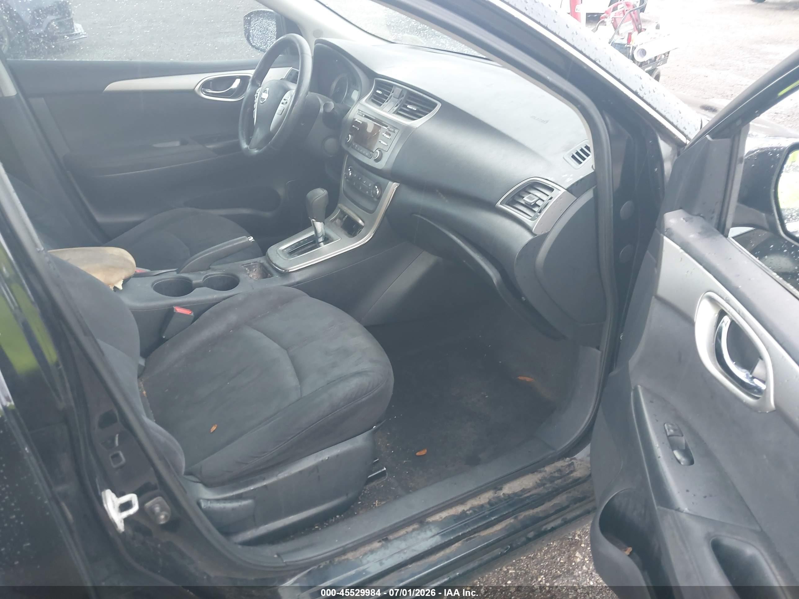 2013 Nissan Sentra Sv Black vin: 3N1AB7AP0DL733857