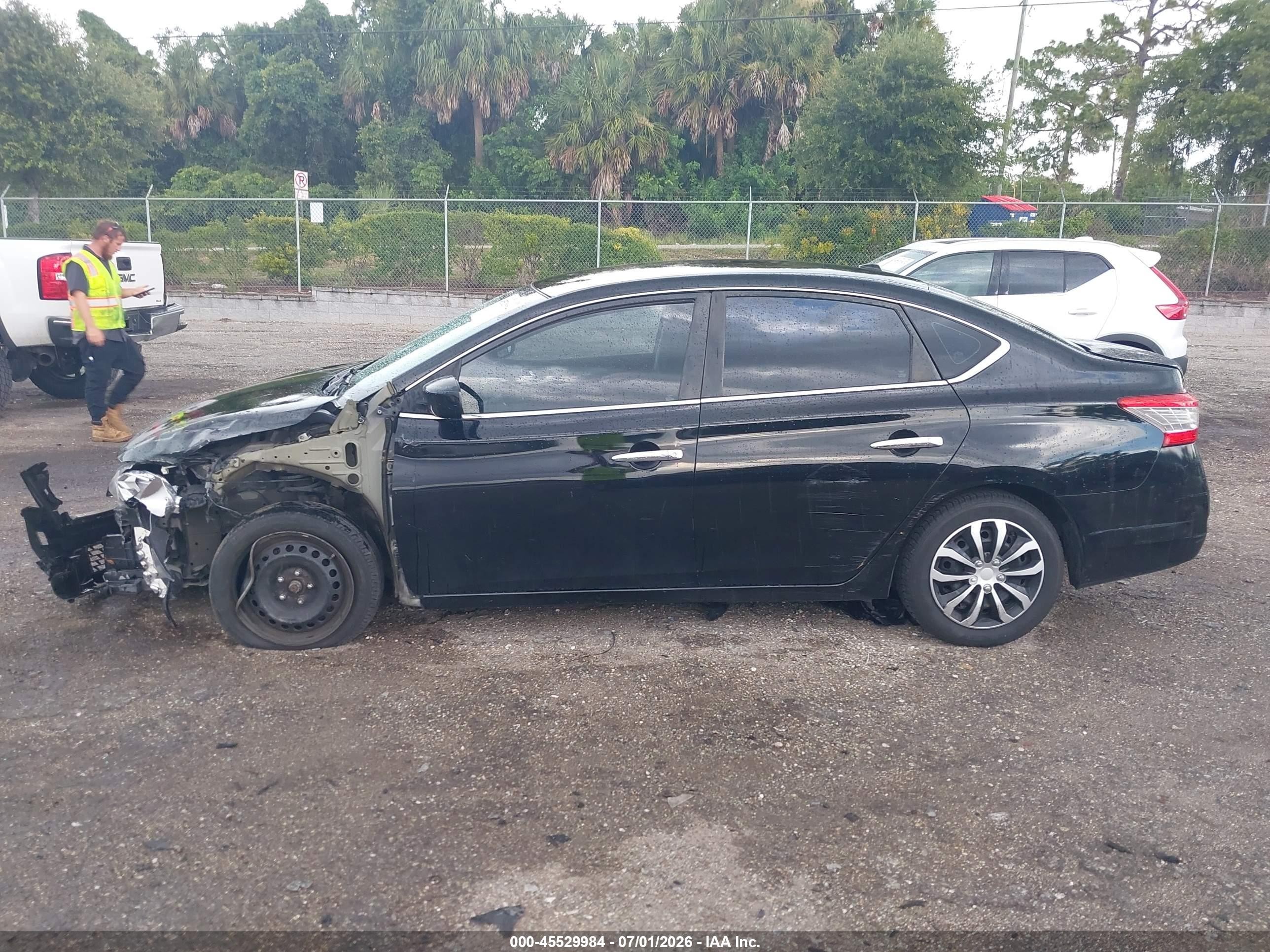 2013 Nissan Sentra Sv Black vin: 3N1AB7AP0DL733857