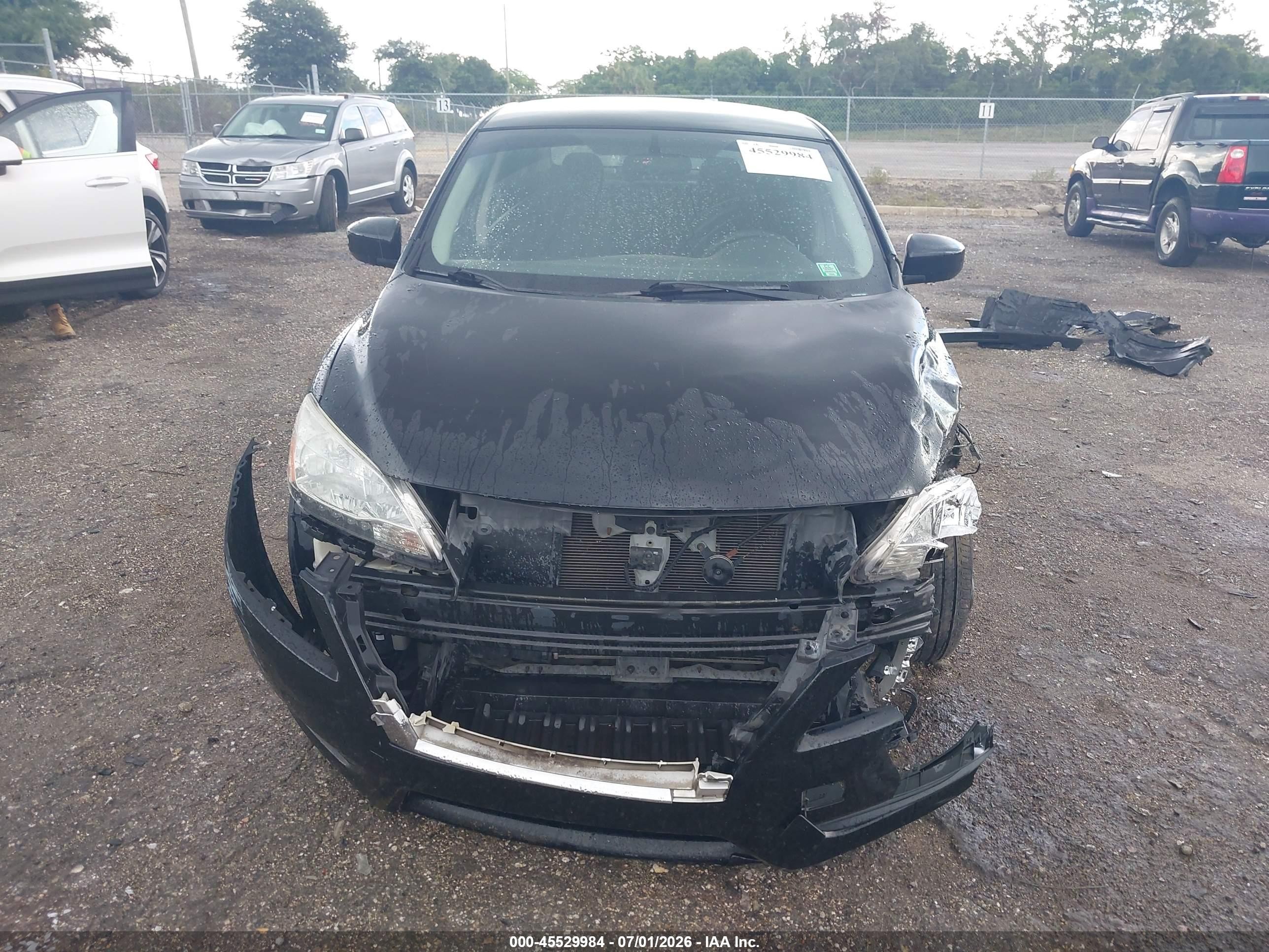 2013 Nissan Sentra Sv Black vin: 3N1AB7AP0DL733857