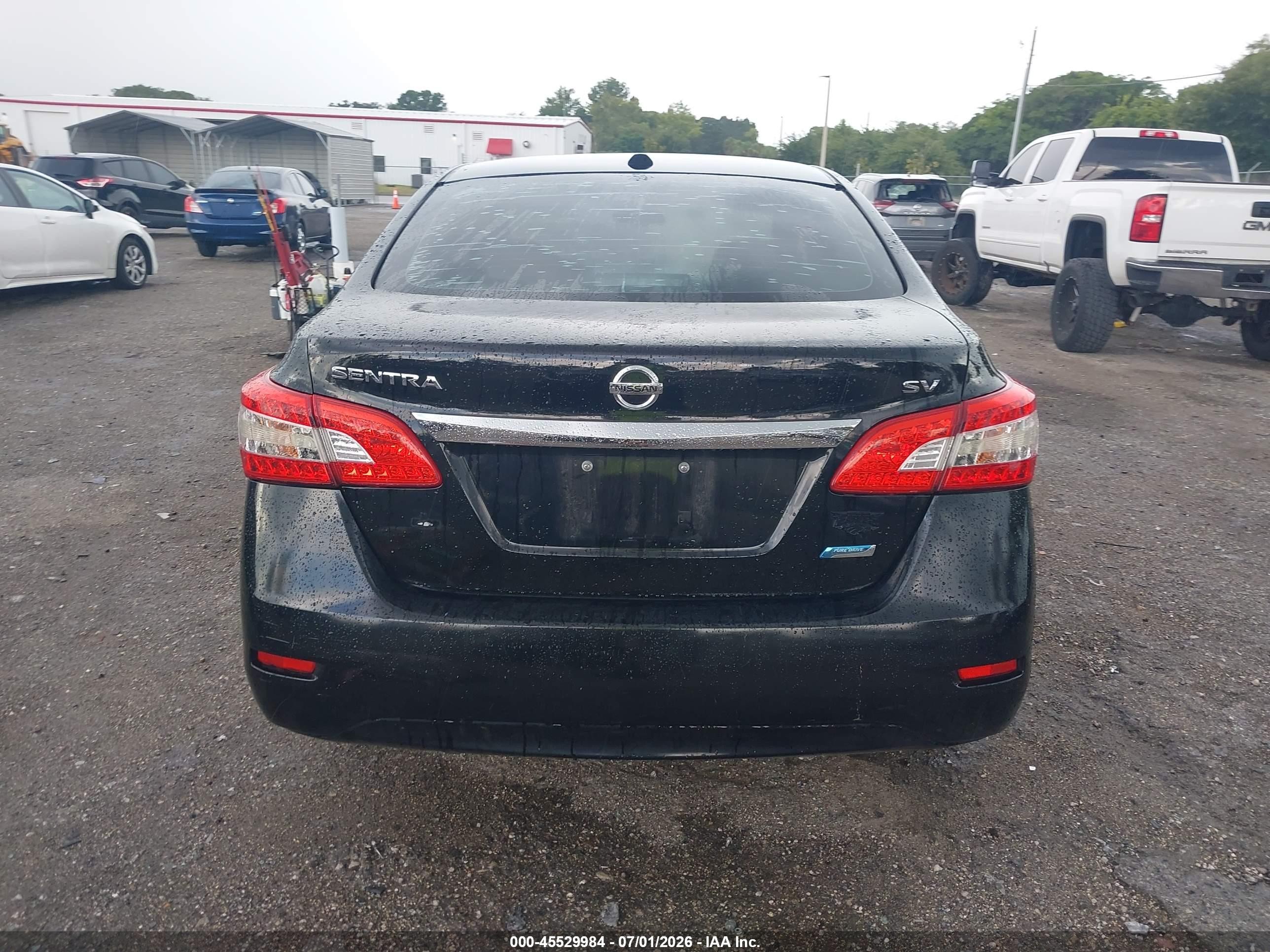 2013 Nissan Sentra Sv Black vin: 3N1AB7AP0DL733857