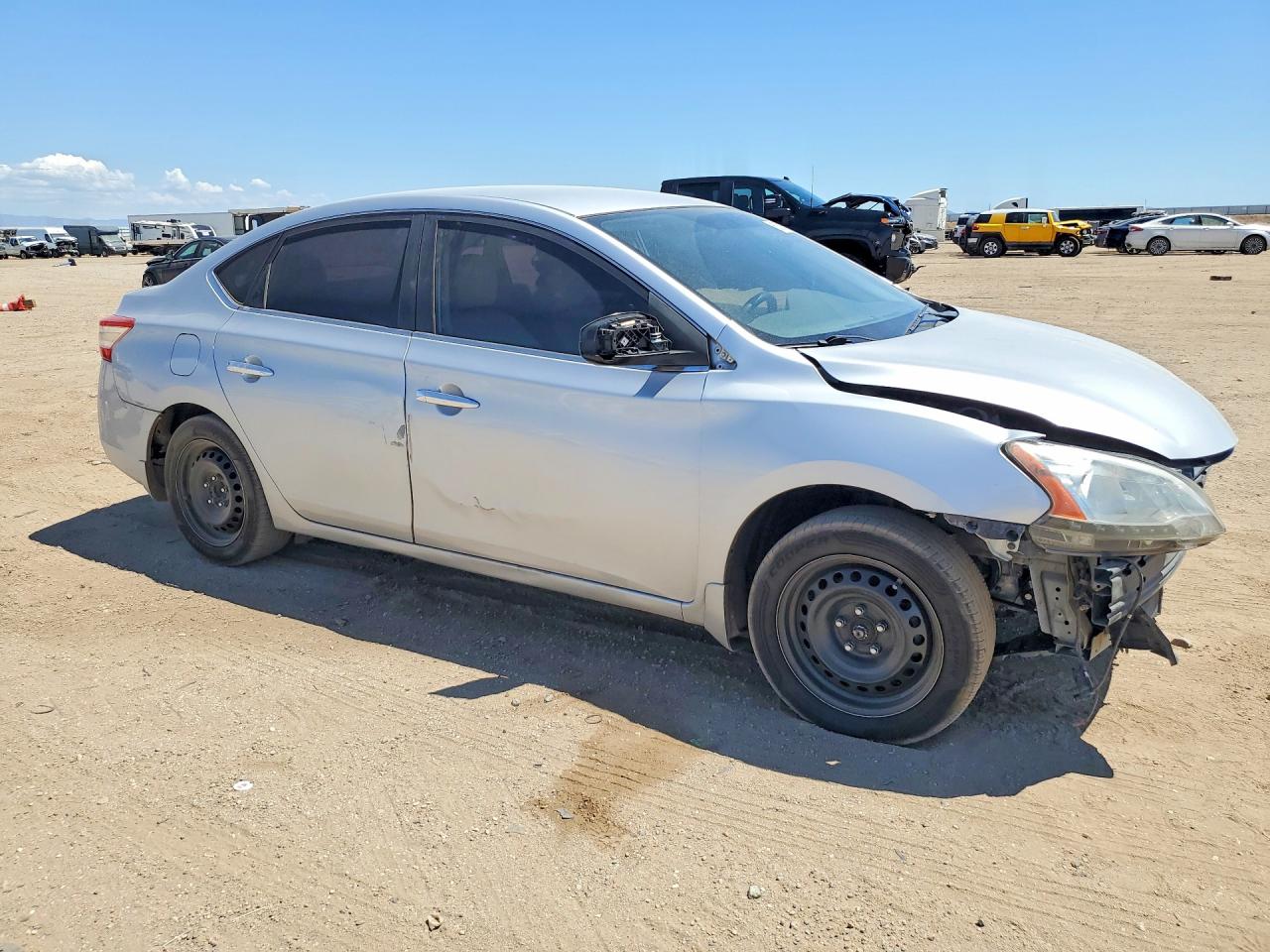 2013 Nissan Sentra S Серебряный vin: 3N1AB7AP0DL736452