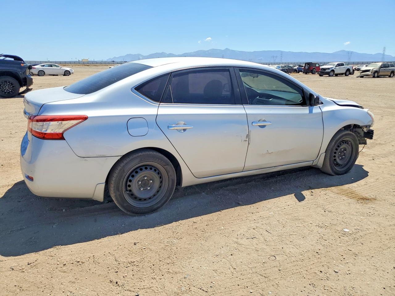 2013 Nissan Sentra S Серебряный vin: 3N1AB7AP0DL736452