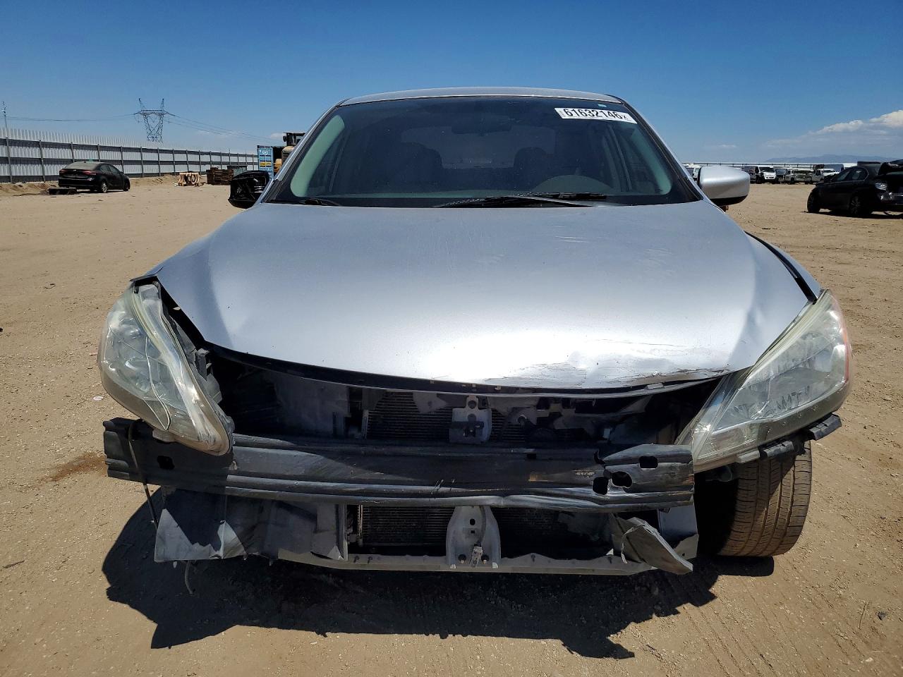 2013 Nissan Sentra S Серебряный vin: 3N1AB7AP0DL736452