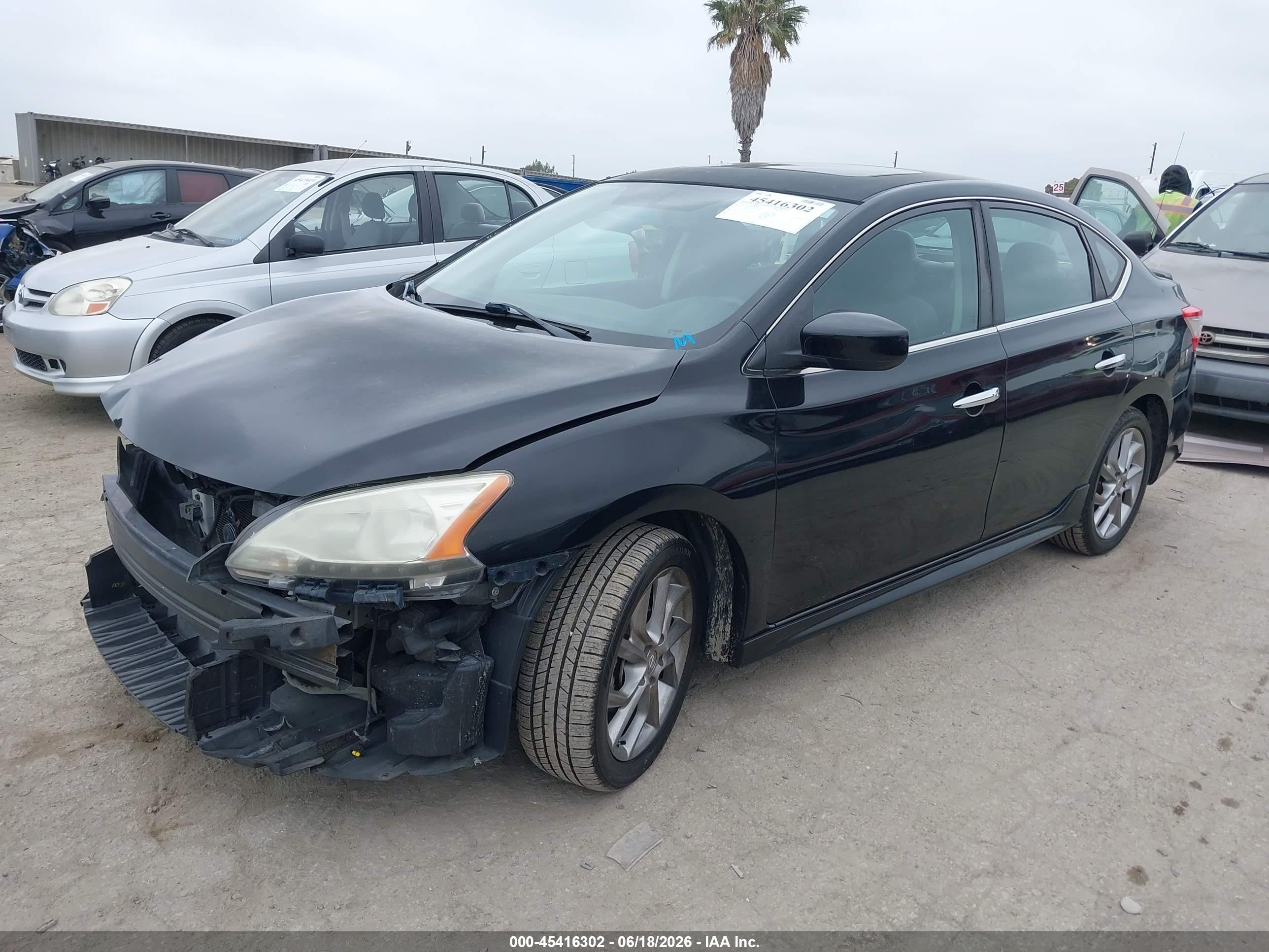 2013 Nissan Sentra Sr Black vin: 3N1AB7AP0DL736774