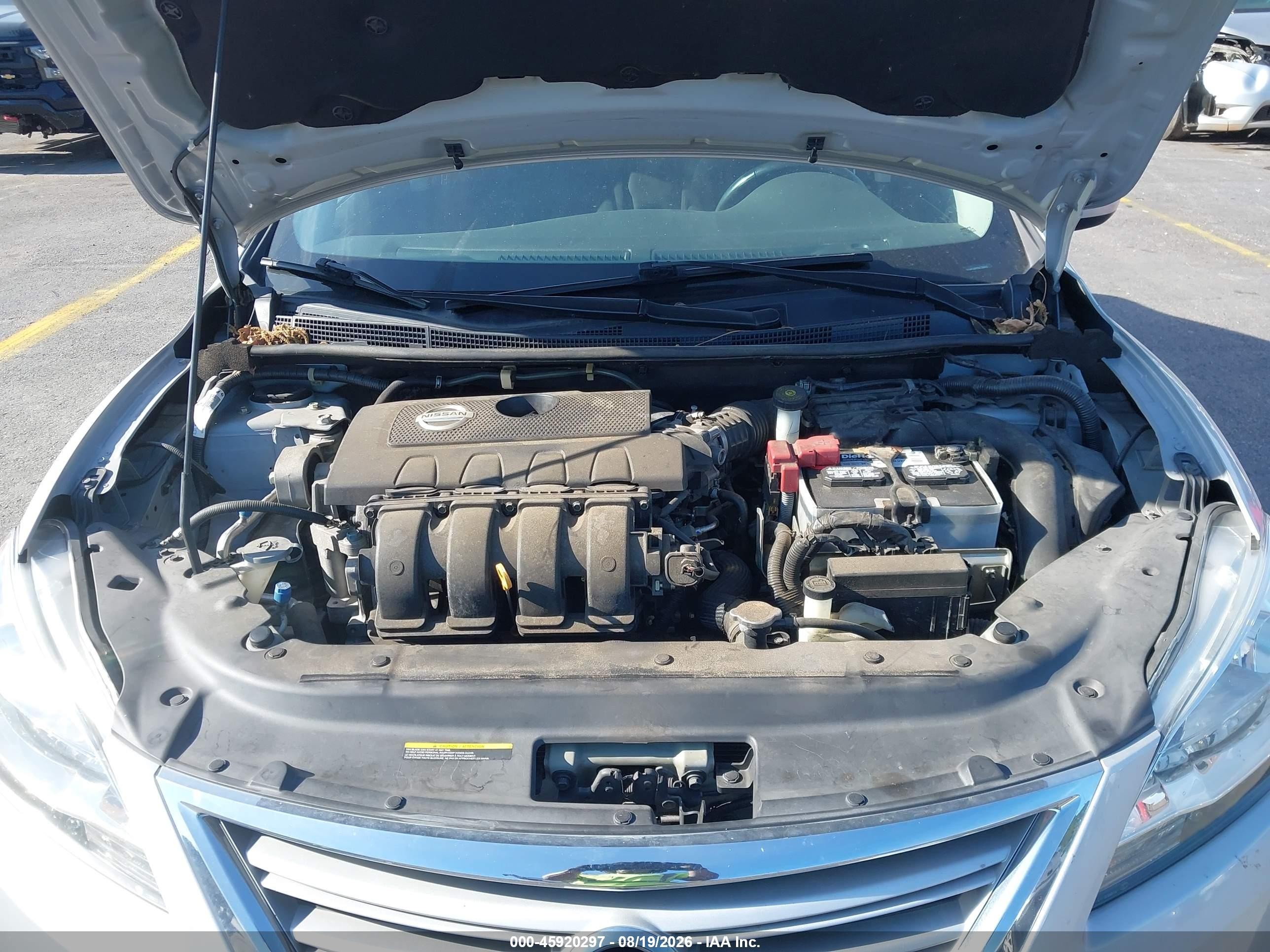 2013 Nissan Sentra Sv Silver vin: 3N1AB7AP0DL739416