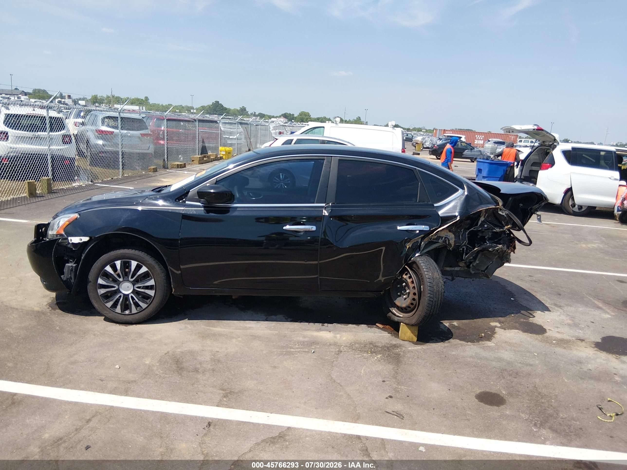 2013 Nissan Sentra S/sv/sr/sl Black vin: 3N1AB7AP0DL746463