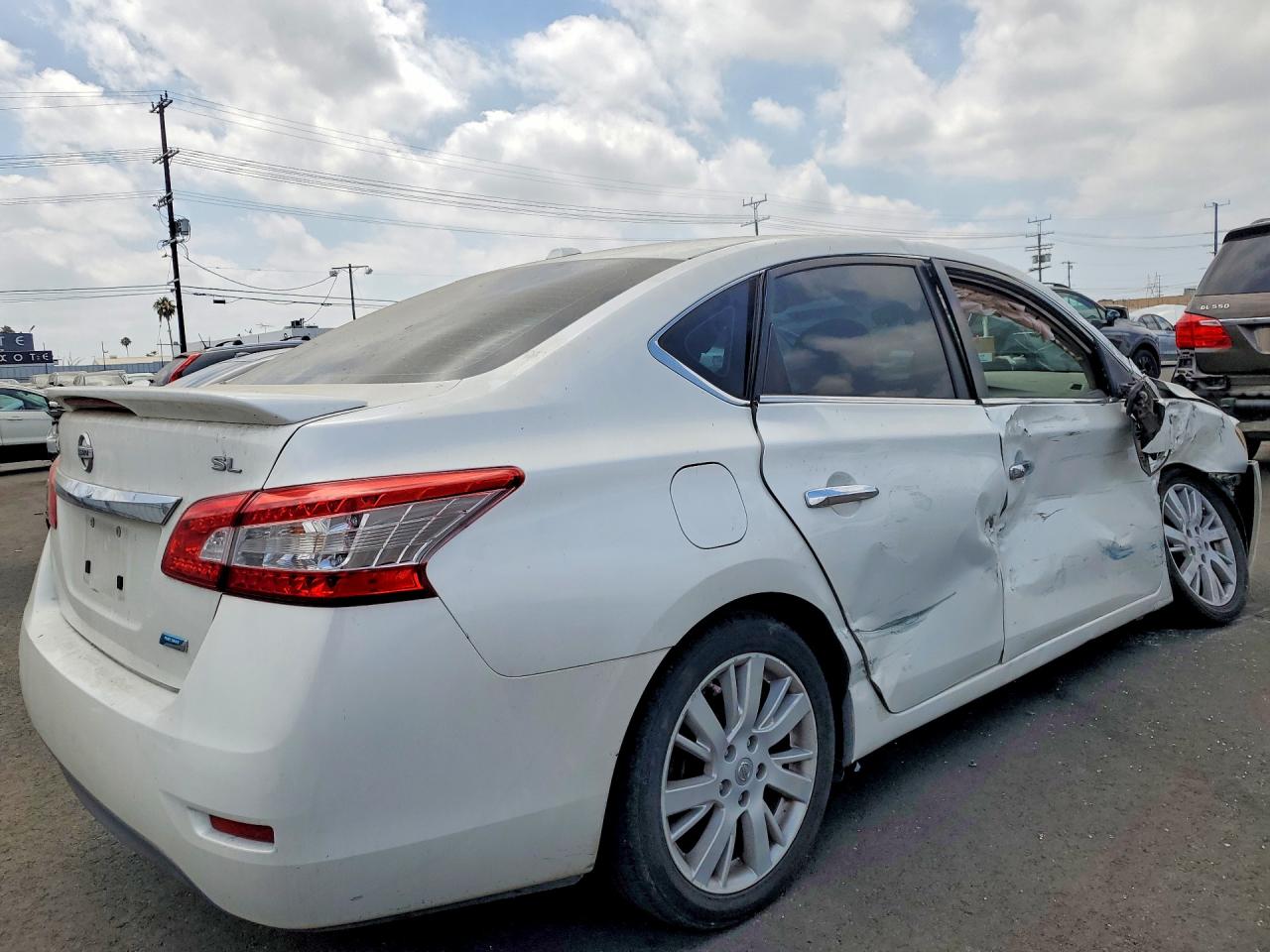 2013 Nissan Sentra S White vin: 3N1AB7AP0DL746950