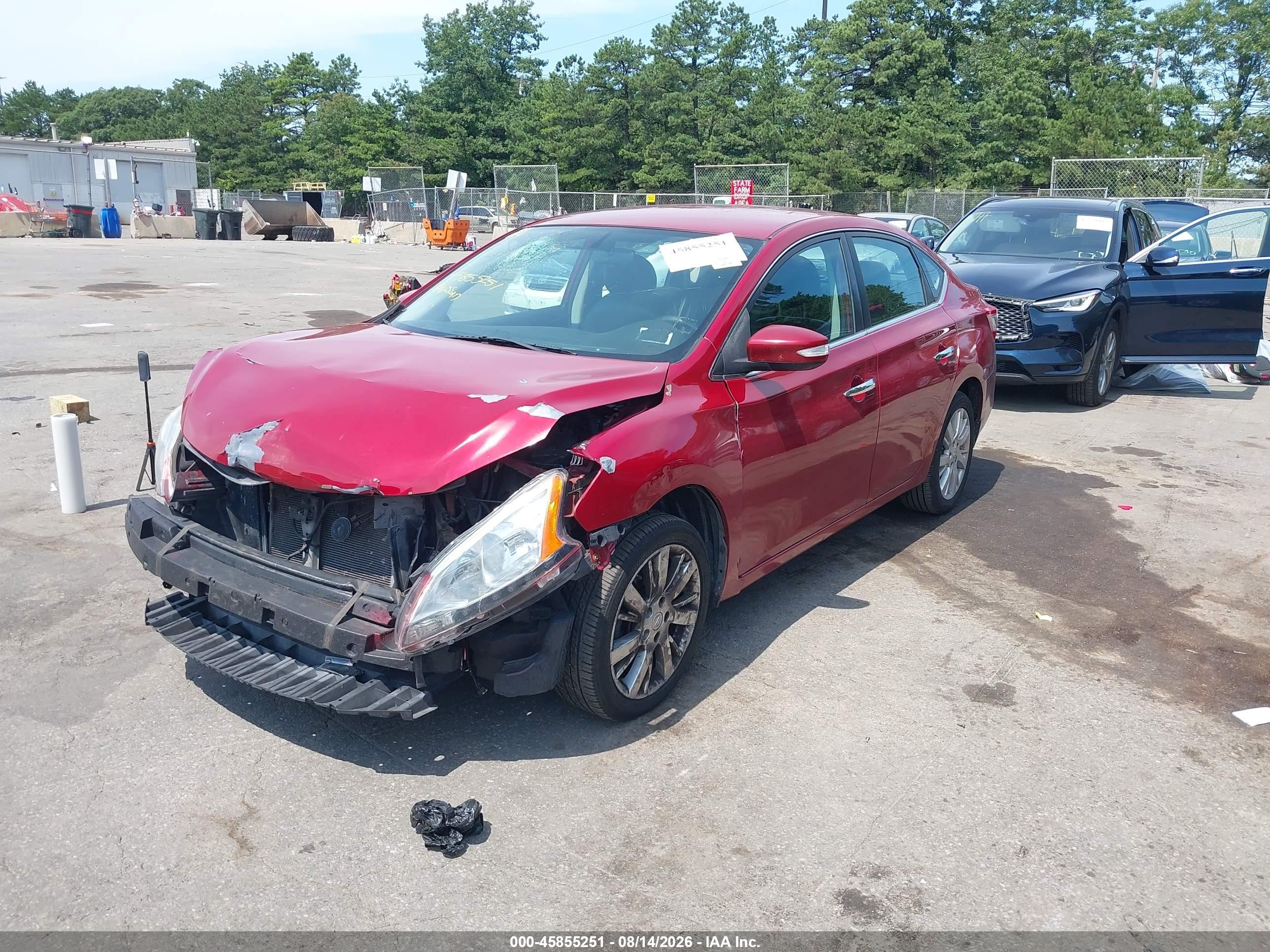 2013 Nissan Sentra Sl Красный vin: 3N1AB7AP0DL751033
