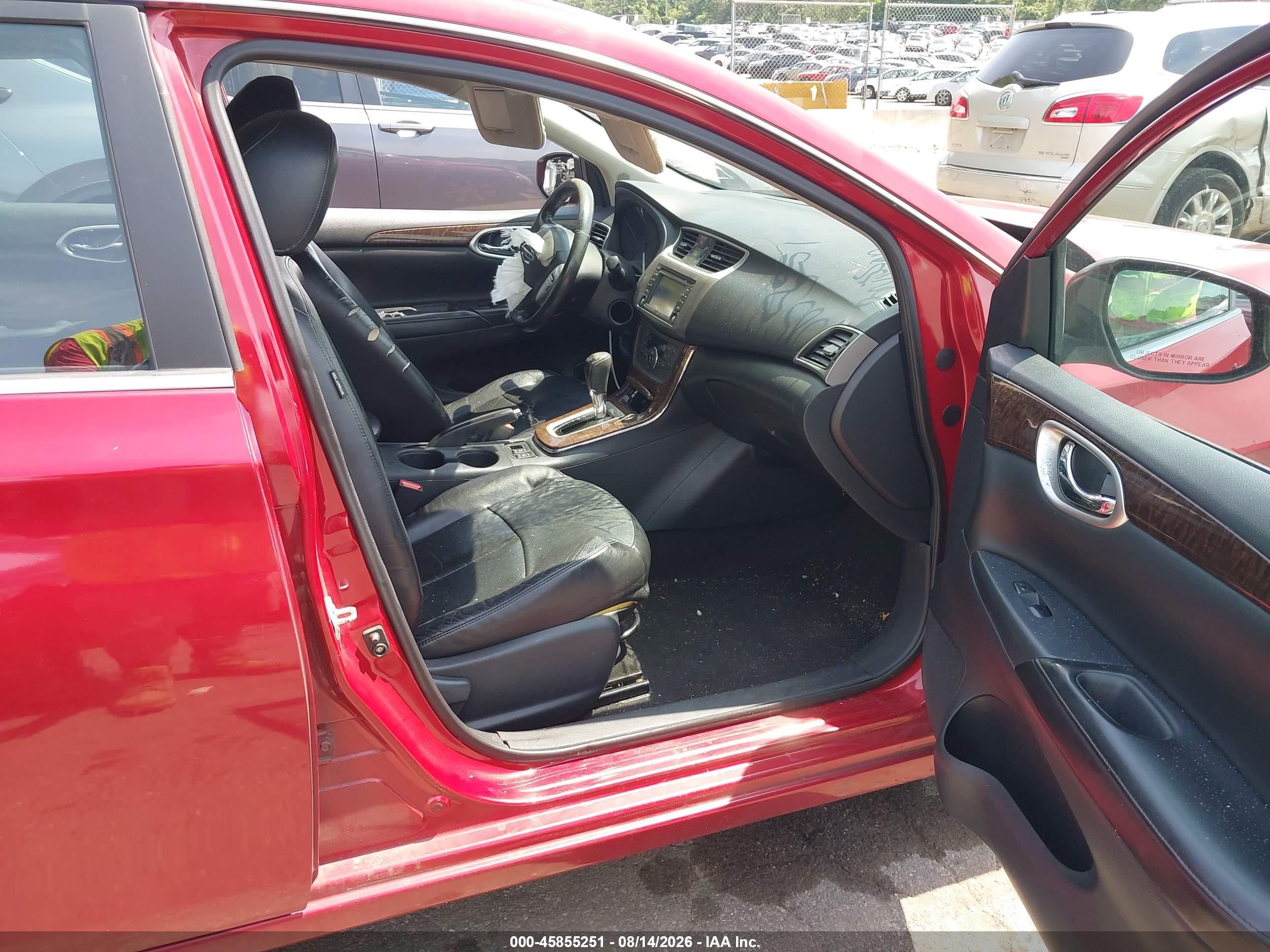 2013 Nissan Sentra Sl Красный vin: 3N1AB7AP0DL751033