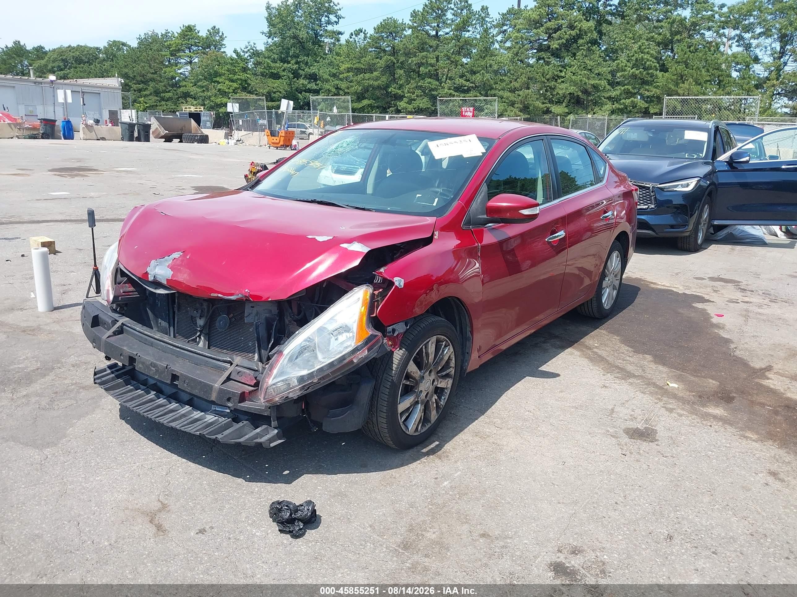 2013 Nissan Sentra Sl Красный vin: 3N1AB7AP0DL751033