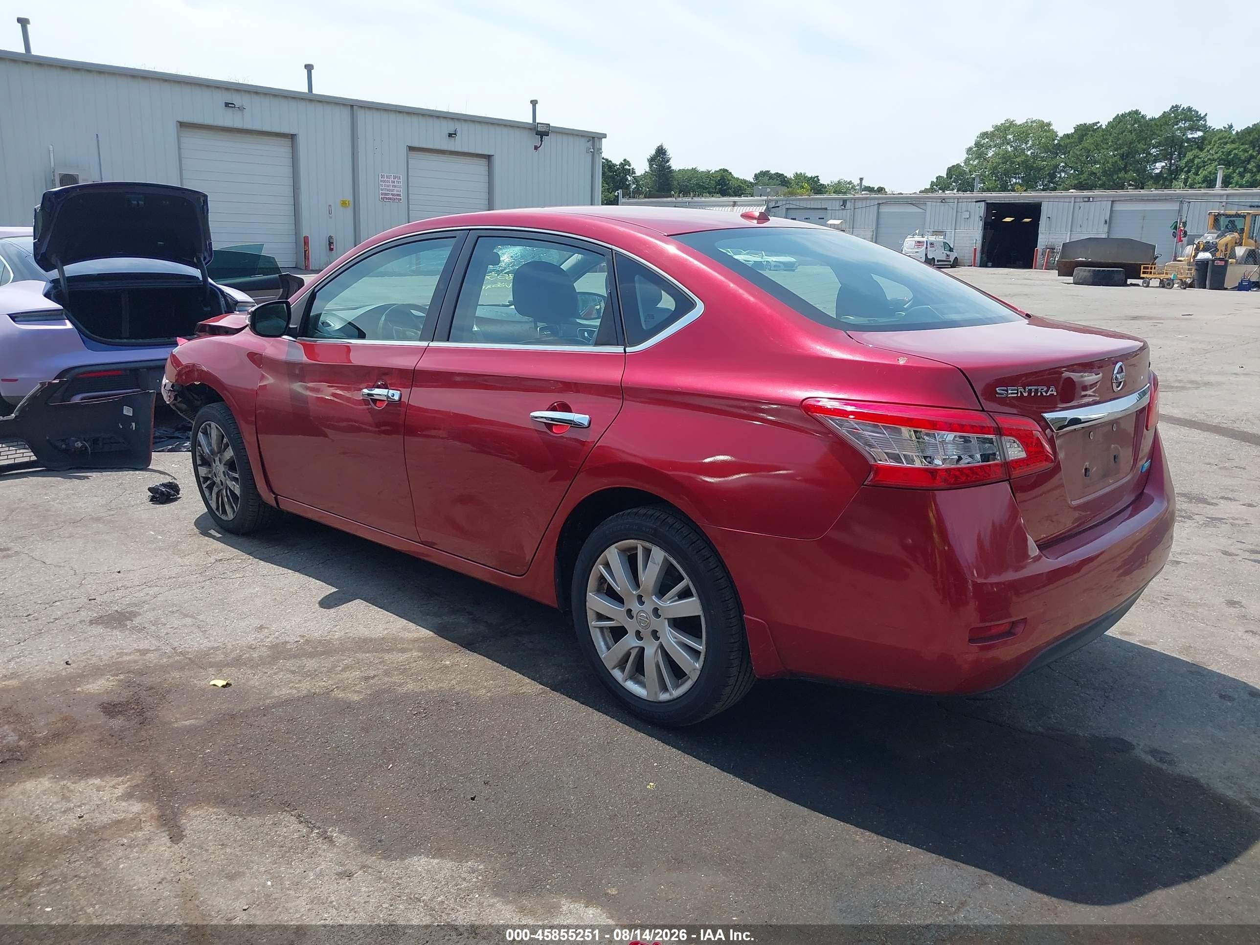 2013 Nissan Sentra Sl Красный vin: 3N1AB7AP0DL751033