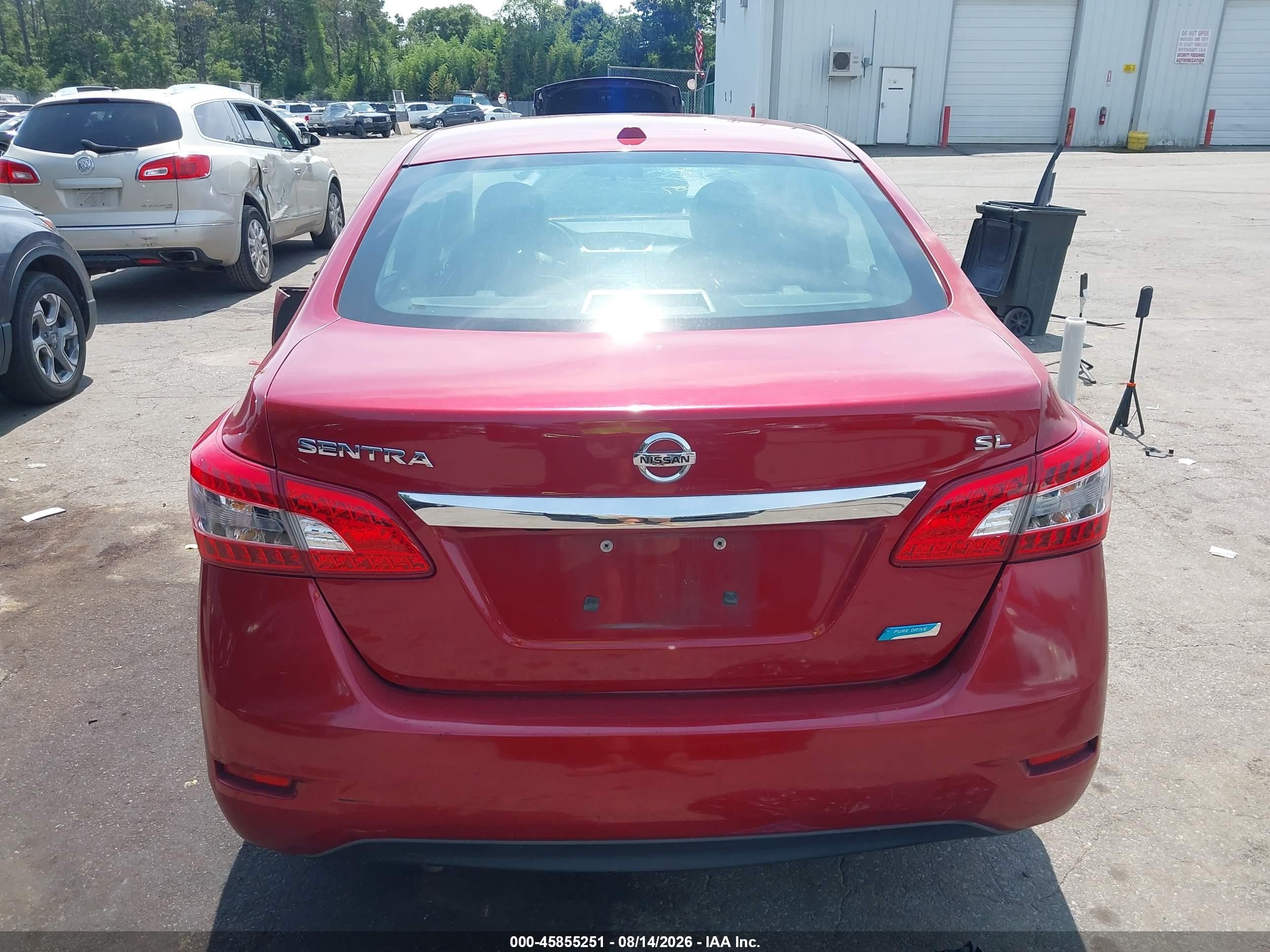 2013 Nissan Sentra Sl Красный vin: 3N1AB7AP0DL751033