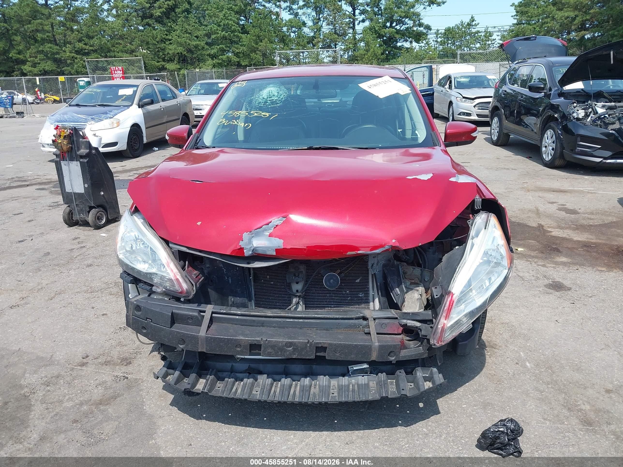 2013 Nissan Sentra Sl Красный vin: 3N1AB7AP0DL751033