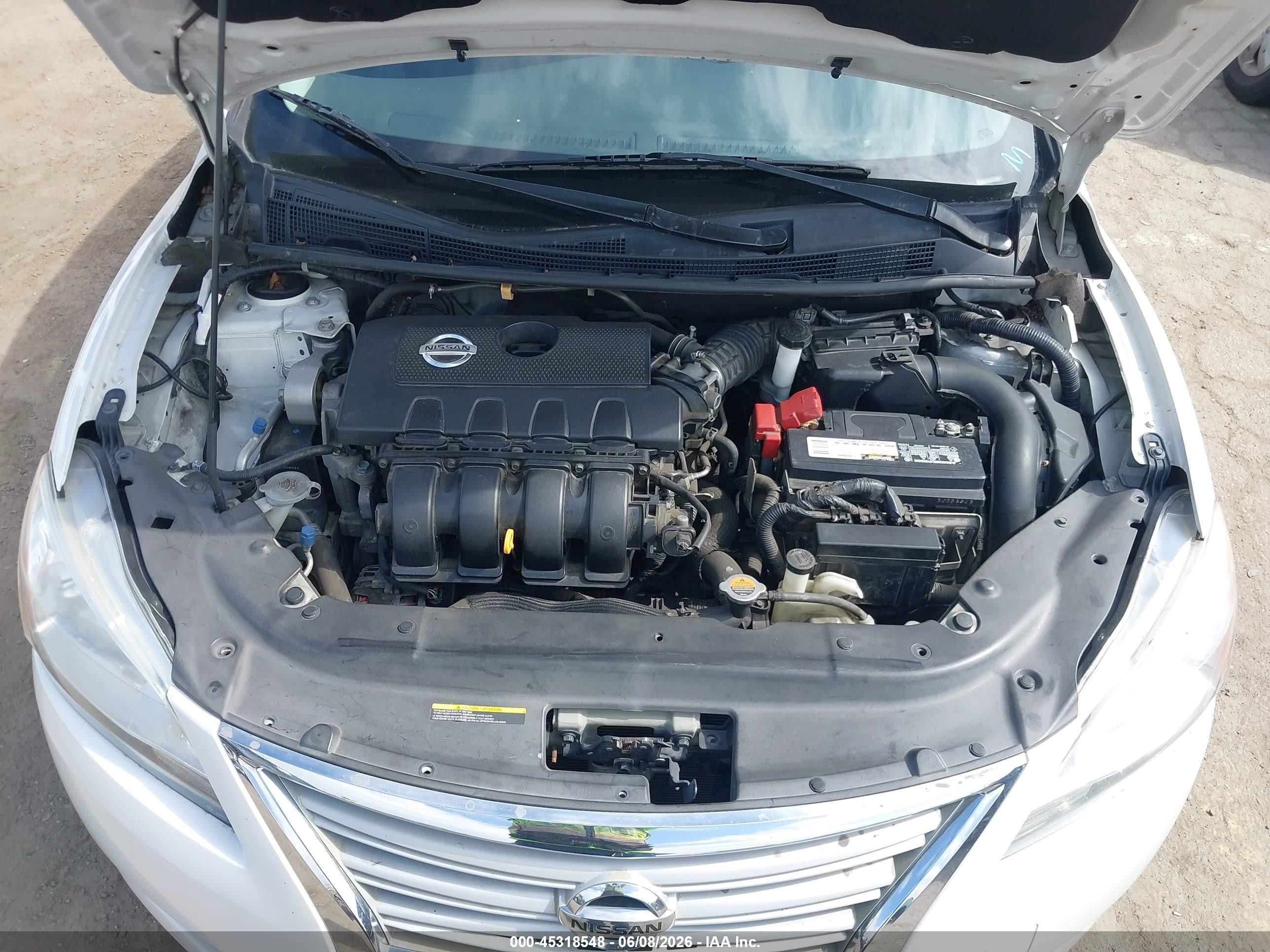 2013 Nissan Sentra Sv White vin: 3N1AB7AP0DL752070