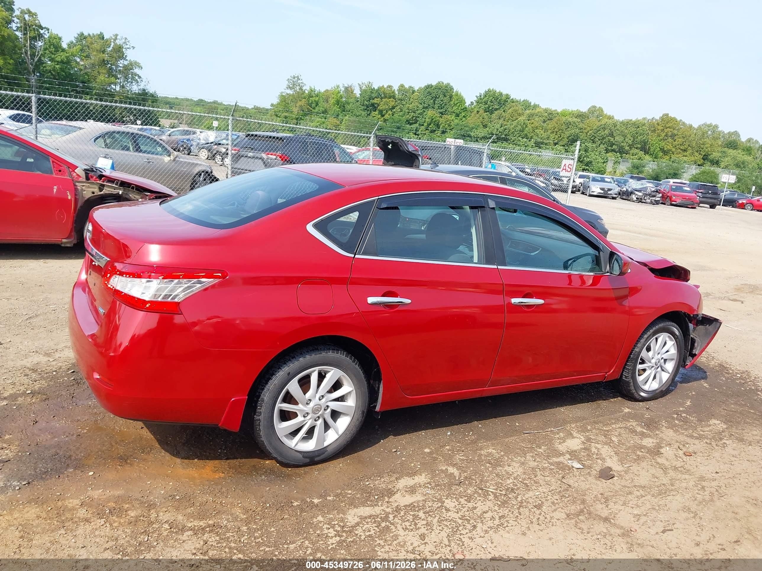 2013 Nissan Sentra S Burgundy vin: 3N1AB7AP0DL753316