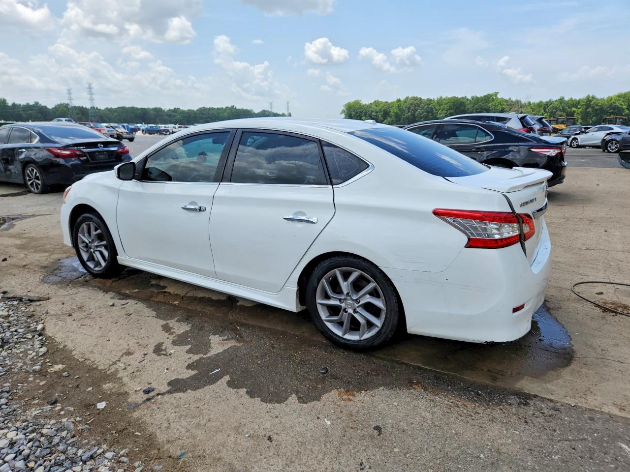 2013 Nissan Sentra S White vin: 3N1AB7AP0DL756149