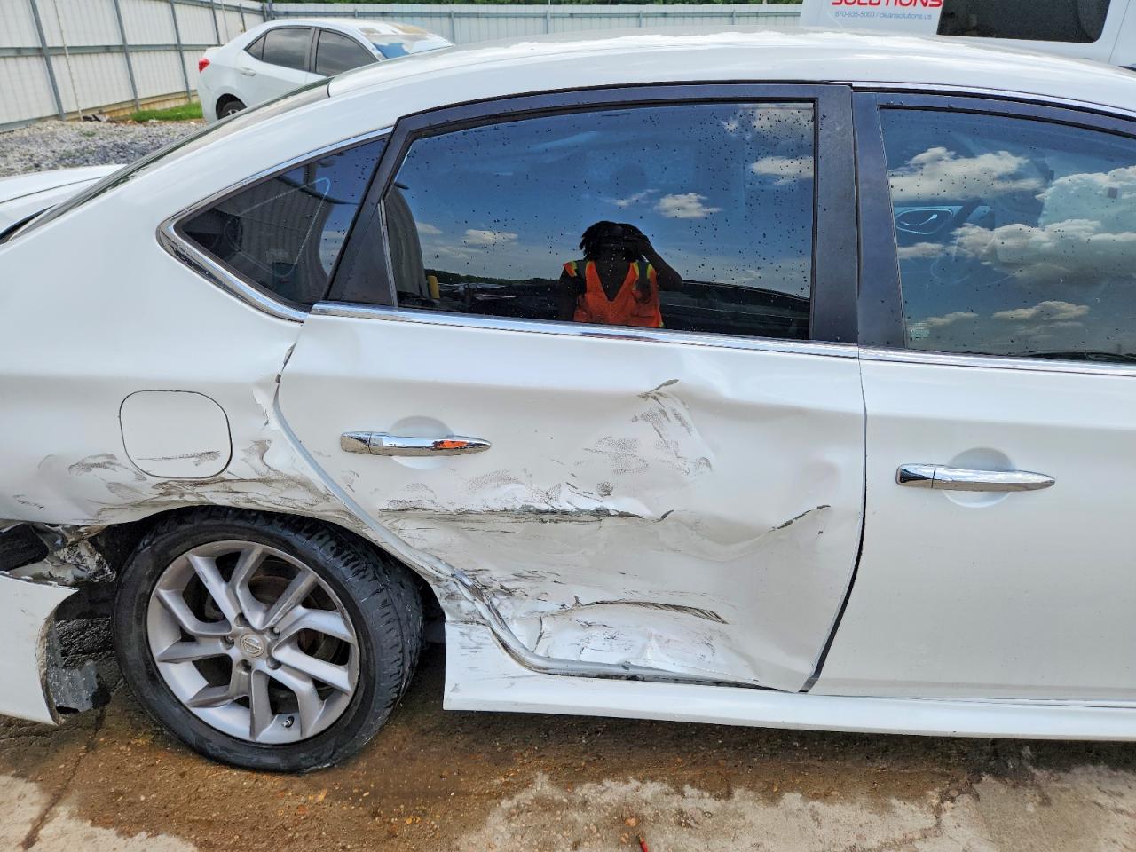2013 Nissan Sentra S White vin: 3N1AB7AP0DL756149