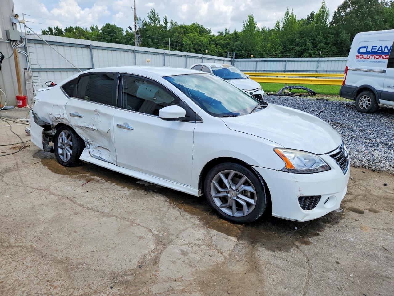 2013 Nissan Sentra S White vin: 3N1AB7AP0DL756149
