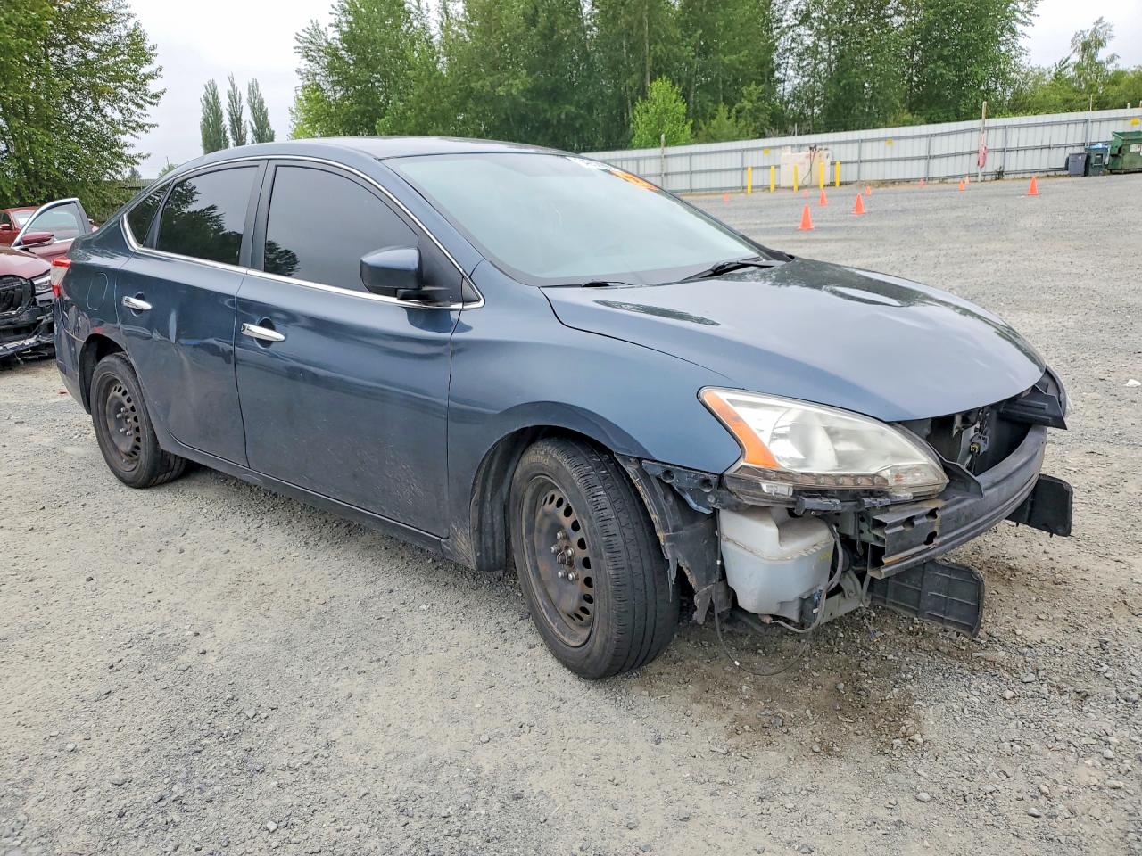 2013 Nissan Sentra S Teal vin: 3N1AB7AP0DL758855