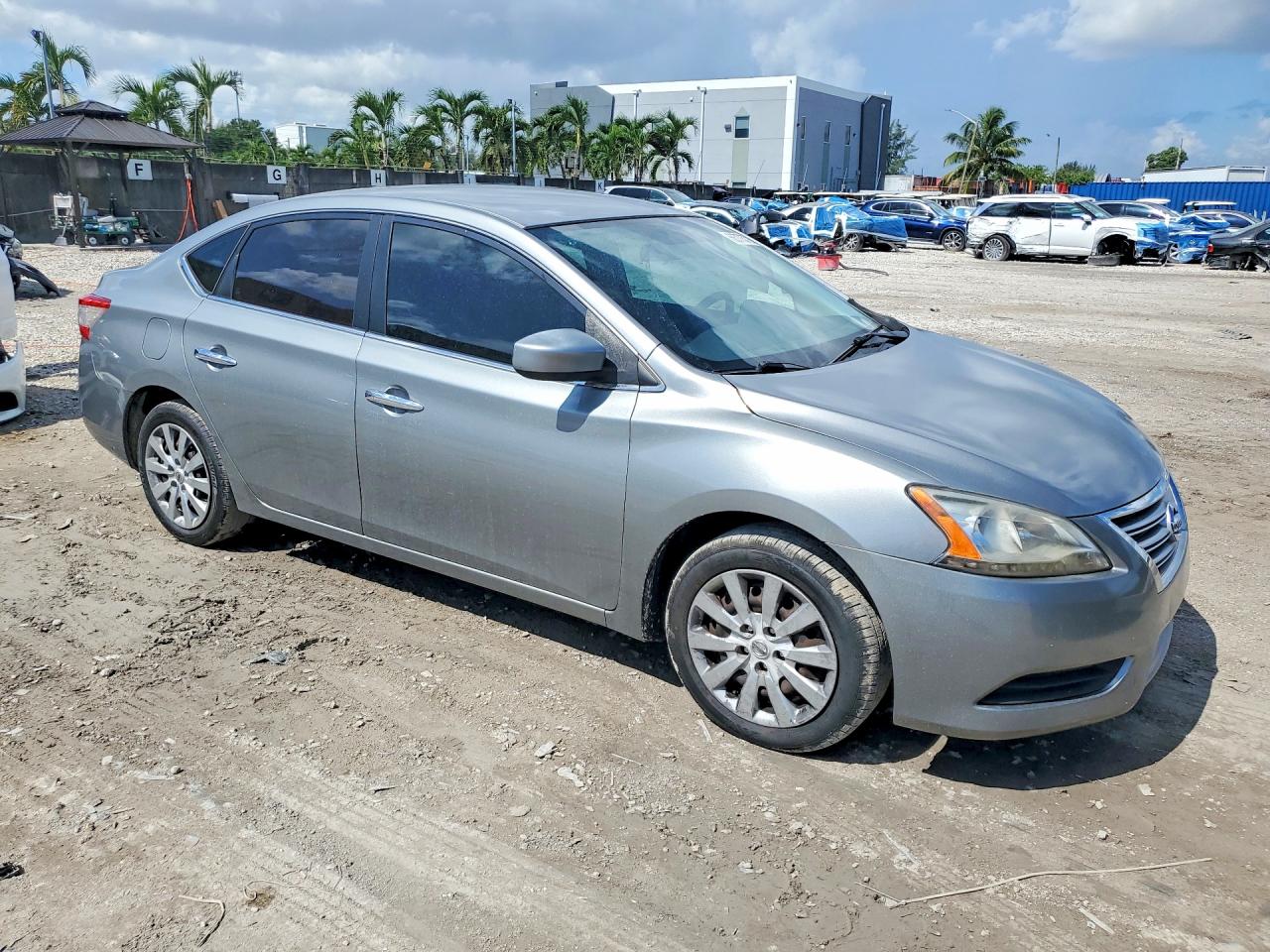 2013 Nissan Sentra S Silver vin: 3N1AB7AP0DL759682