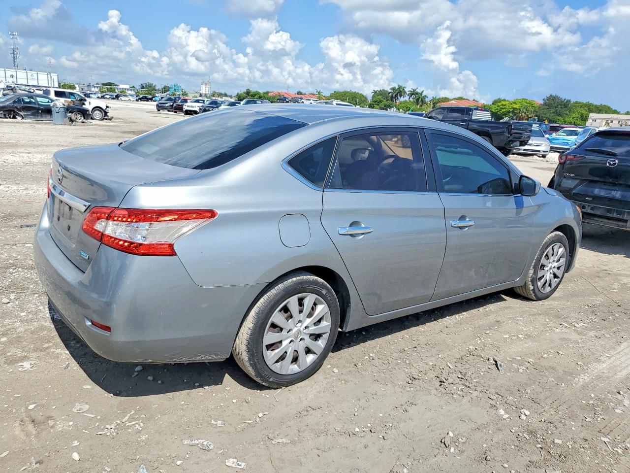 2013 Nissan Sentra S Silver vin: 3N1AB7AP0DL759682