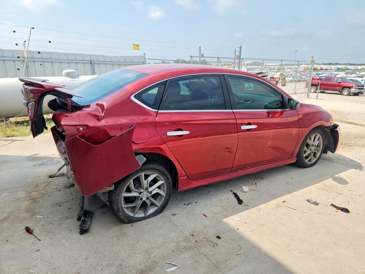 2013 Nissan Sentra S Red vin: 3N1AB7AP0DL761951