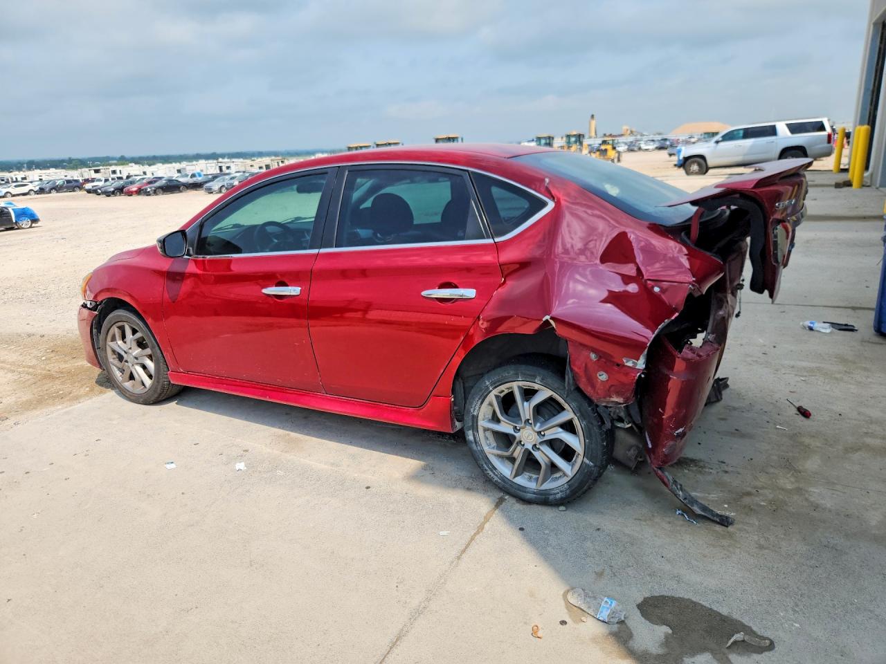 2013 Nissan Sentra S Red vin: 3N1AB7AP0DL761951