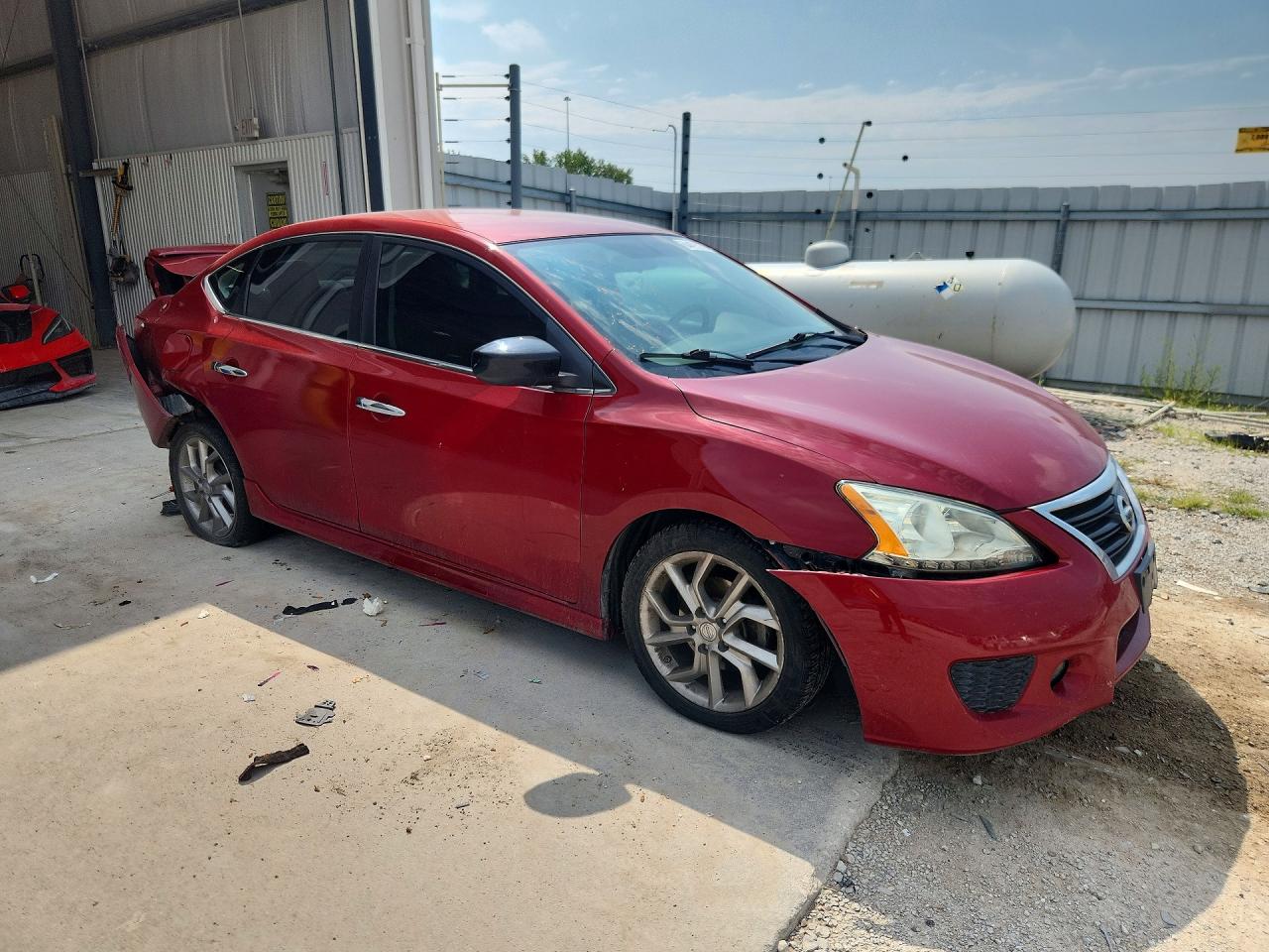 2013 Nissan Sentra S Red vin: 3N1AB7AP0DL761951