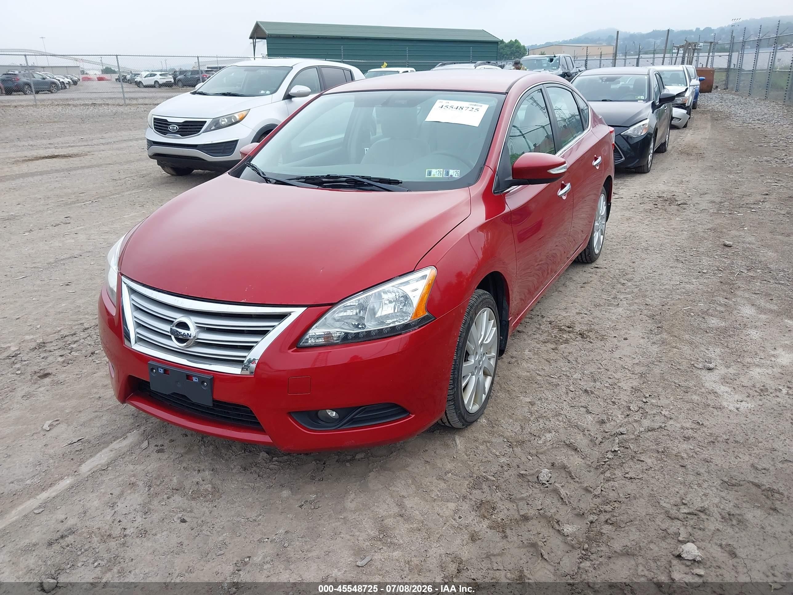 2013 Nissan Sentra Sl Red vin: 3N1AB7AP0DL762629
