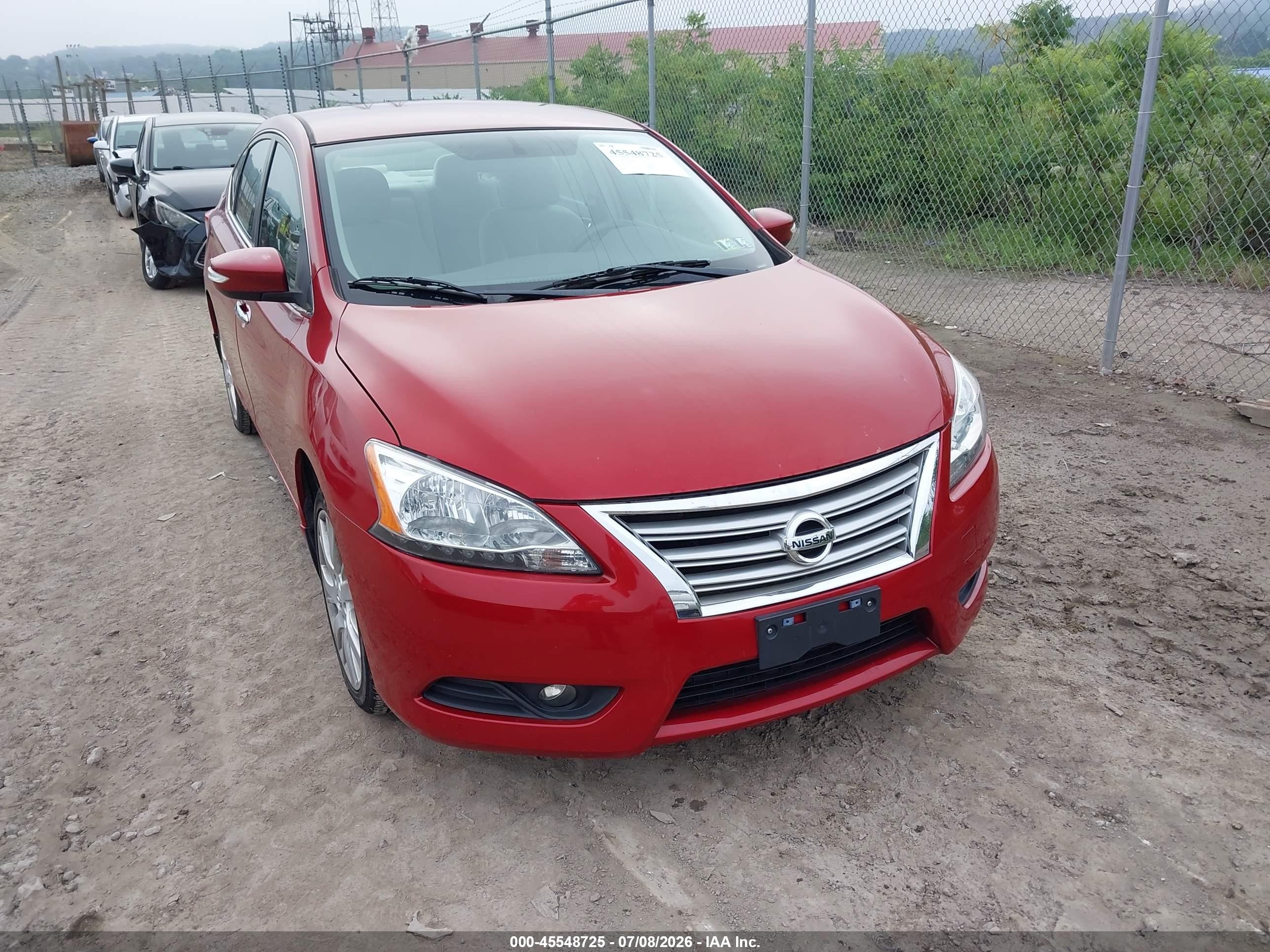 2013 Nissan Sentra Sl Red vin: 3N1AB7AP0DL762629