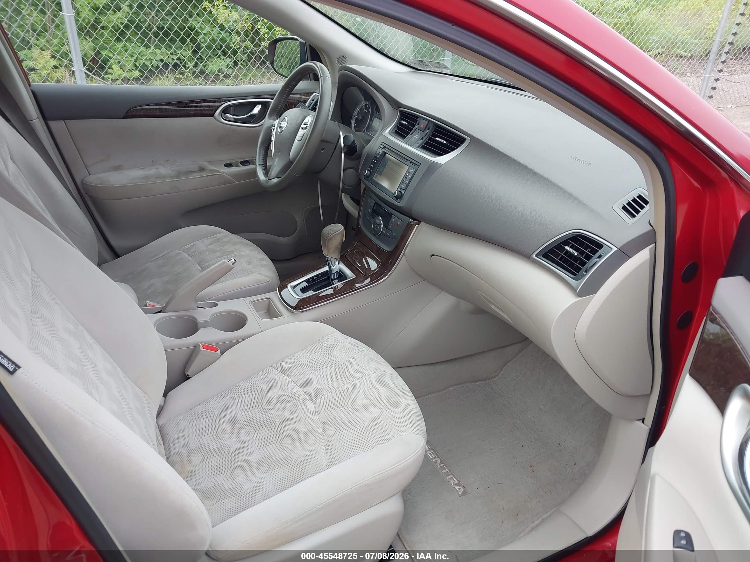 2013 Nissan Sentra Sl Red vin: 3N1AB7AP0DL762629