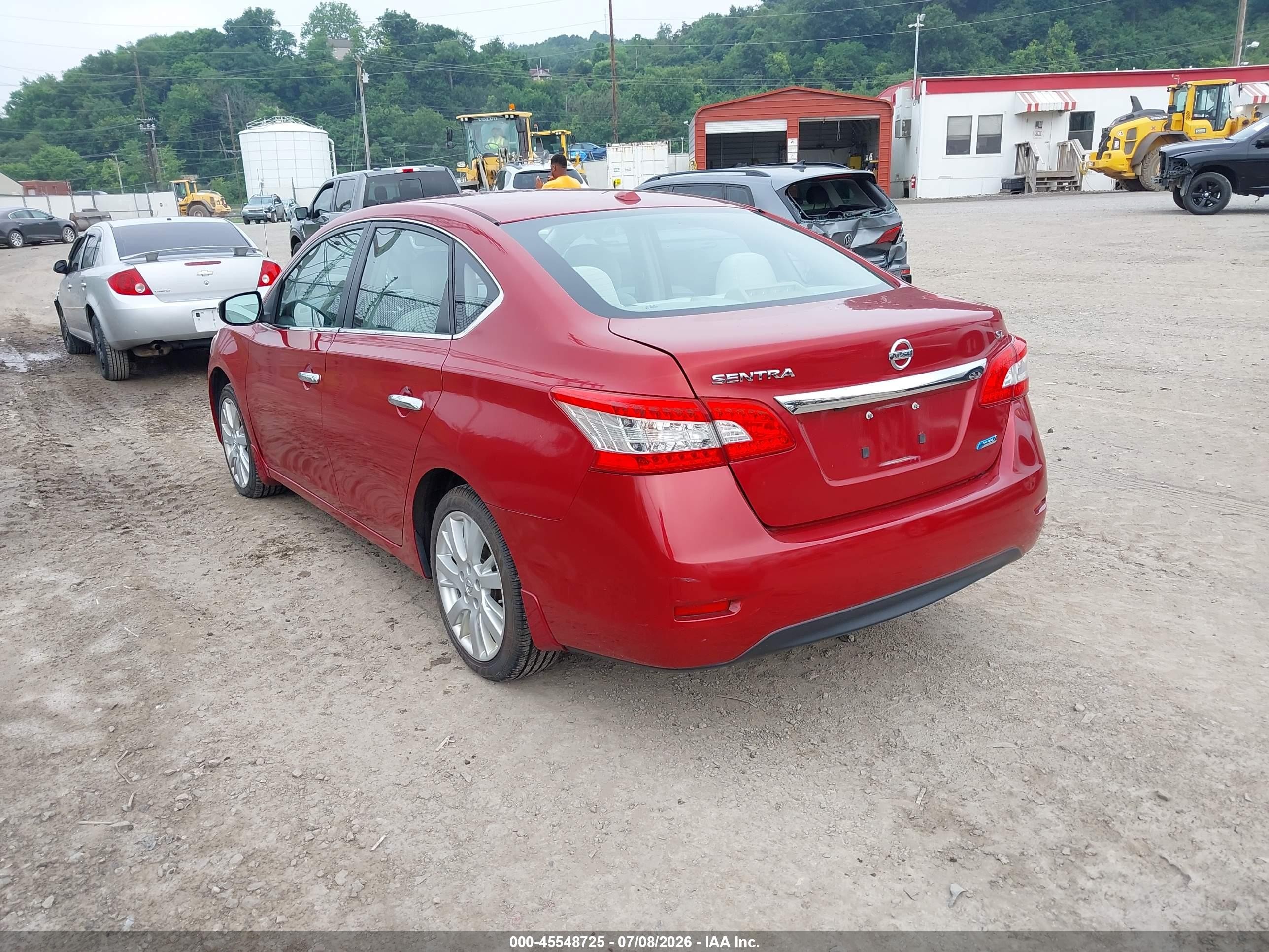 2013 Nissan Sentra Sl Red vin: 3N1AB7AP0DL762629