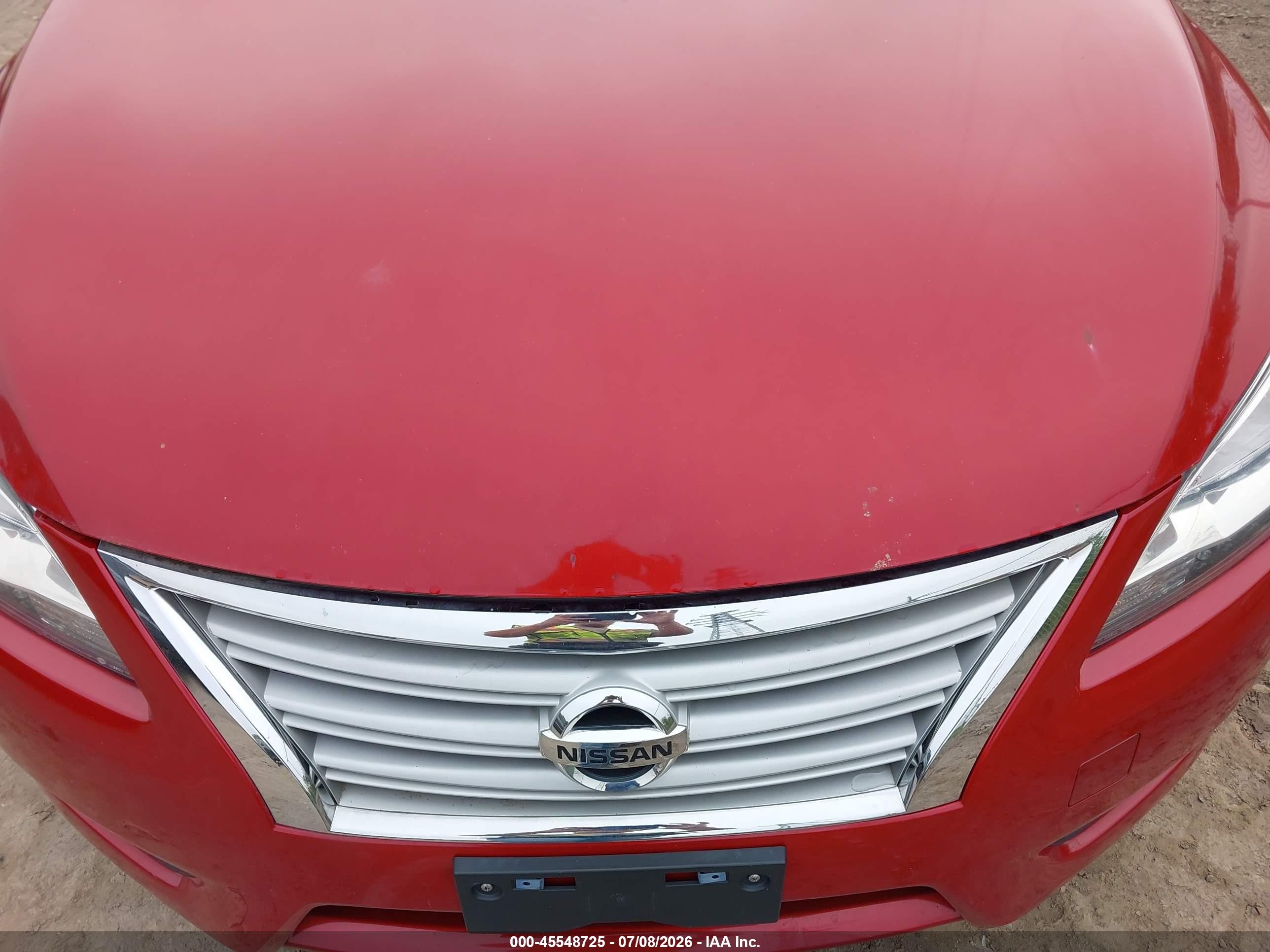 2013 Nissan Sentra Sl Red vin: 3N1AB7AP0DL762629