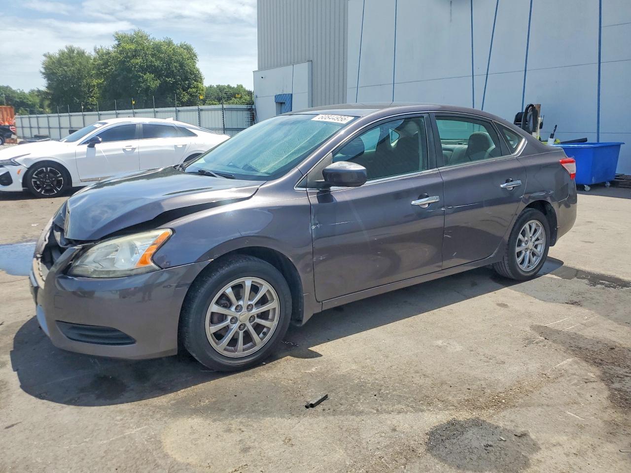 2013 Nissan Sentra S Gray vin: 3N1AB7AP0DL762730