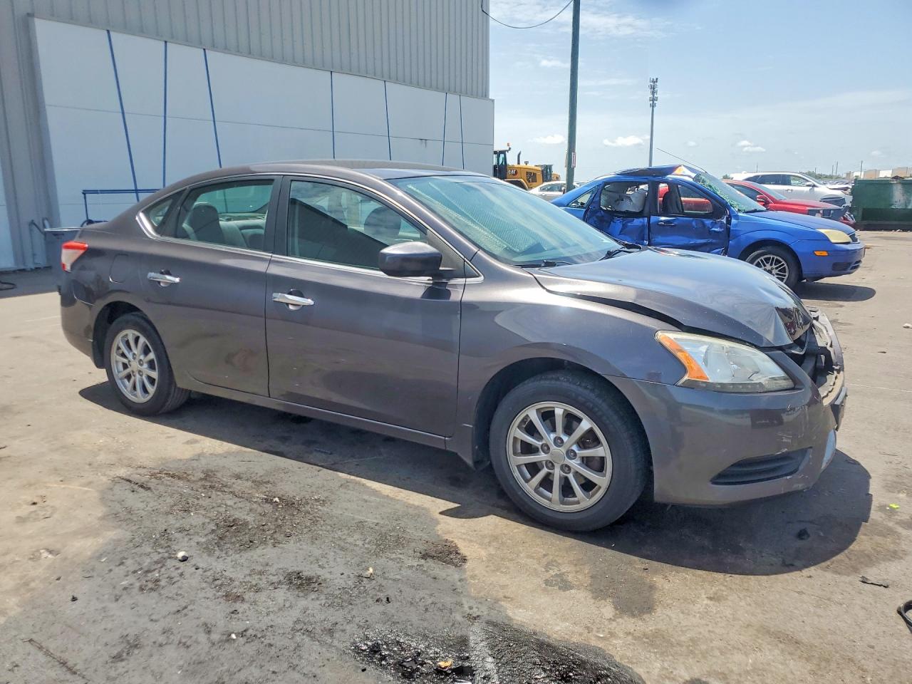 2013 Nissan Sentra S Gray vin: 3N1AB7AP0DL762730