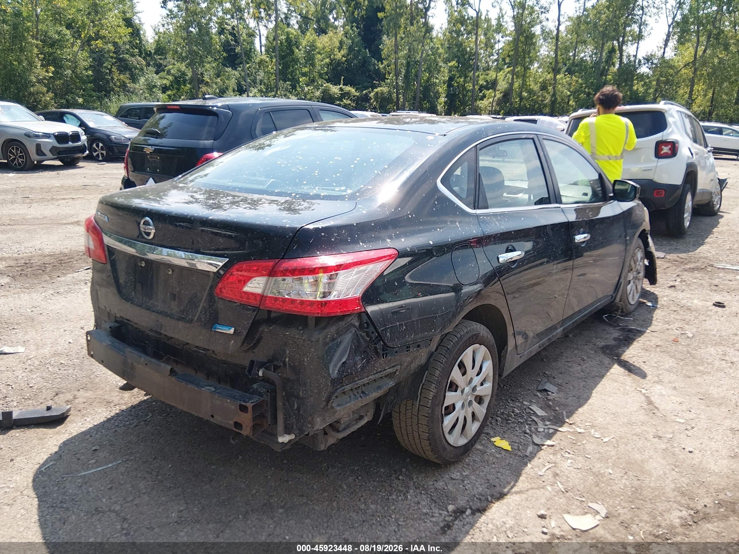 2013 Nissan Sentra S Black vin: 3N1AB7AP0DL766132