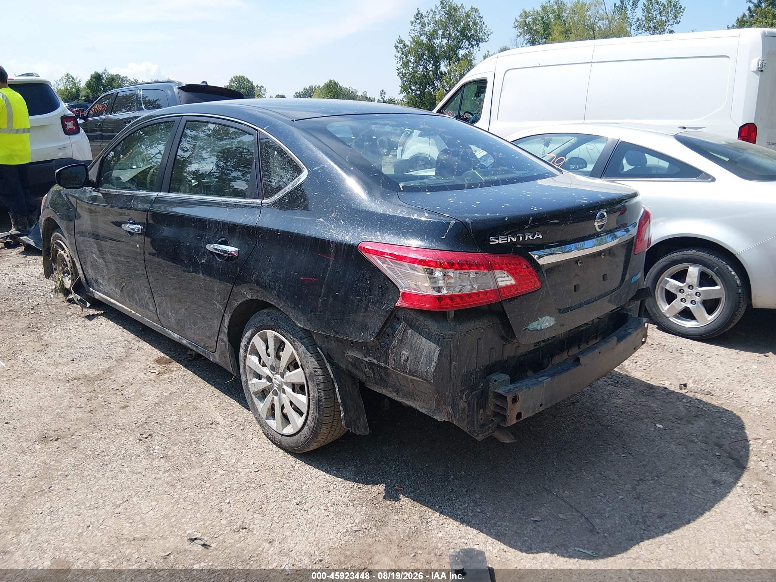 2013 Nissan Sentra S Black vin: 3N1AB7AP0DL766132