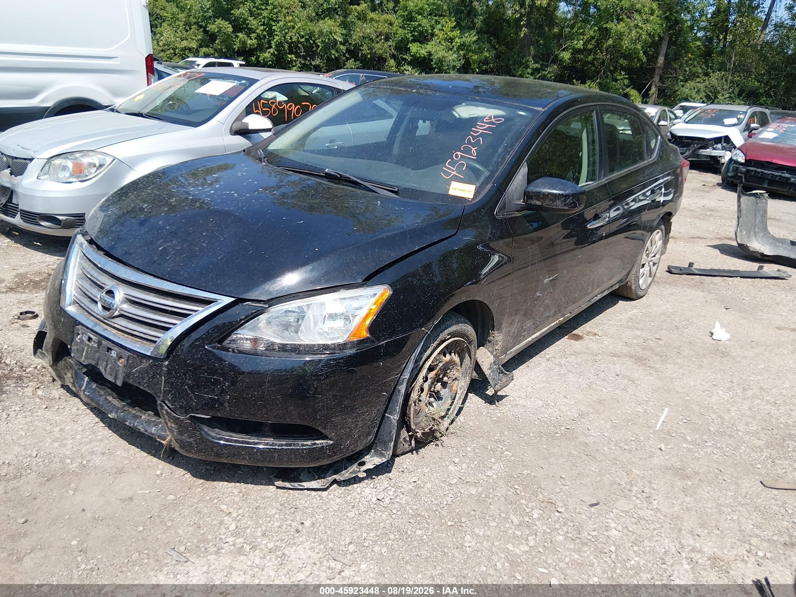 2013 Nissan Sentra S Black vin: 3N1AB7AP0DL766132