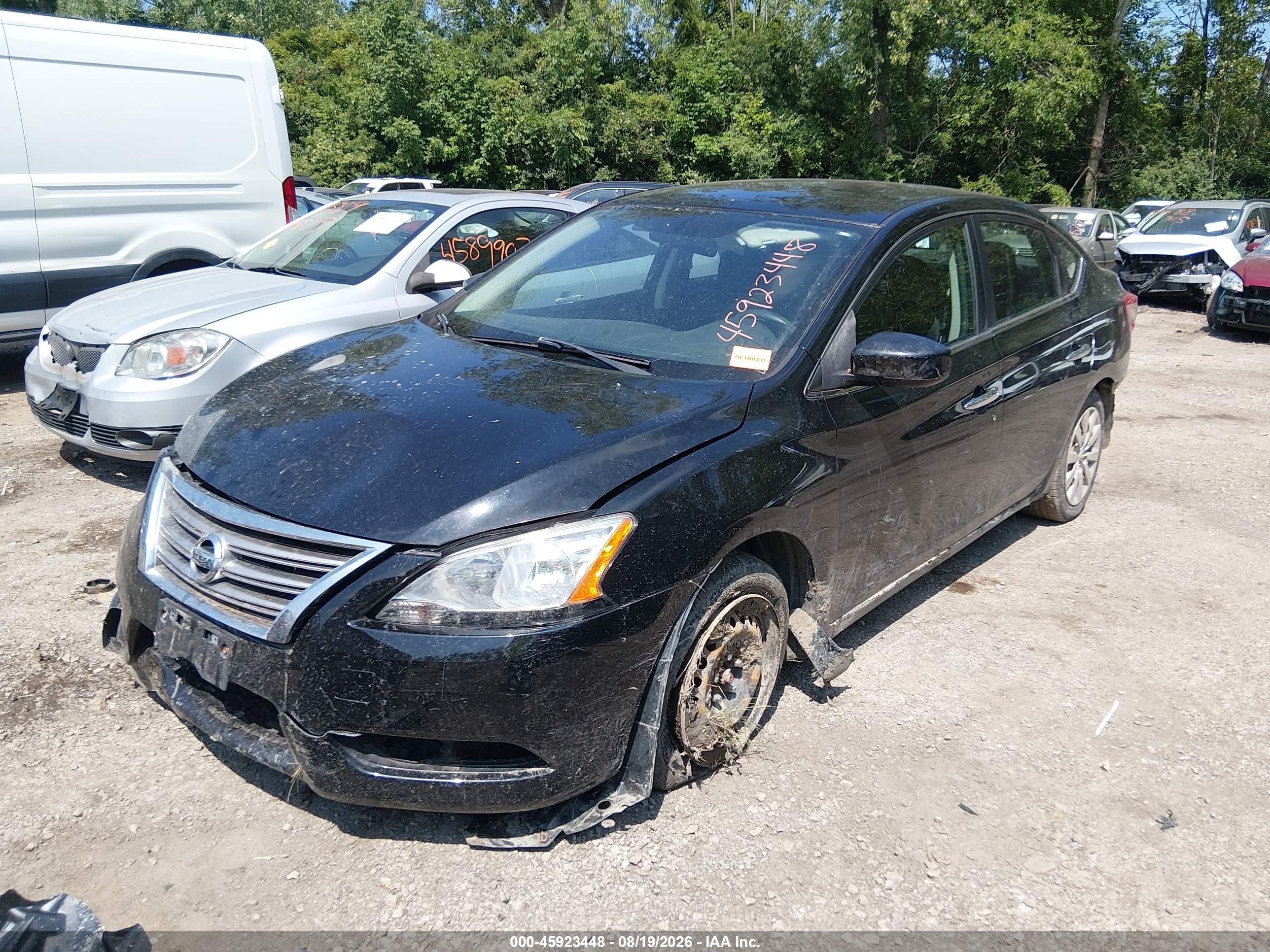 2013 Nissan Sentra S Black vin: 3N1AB7AP0DL766132