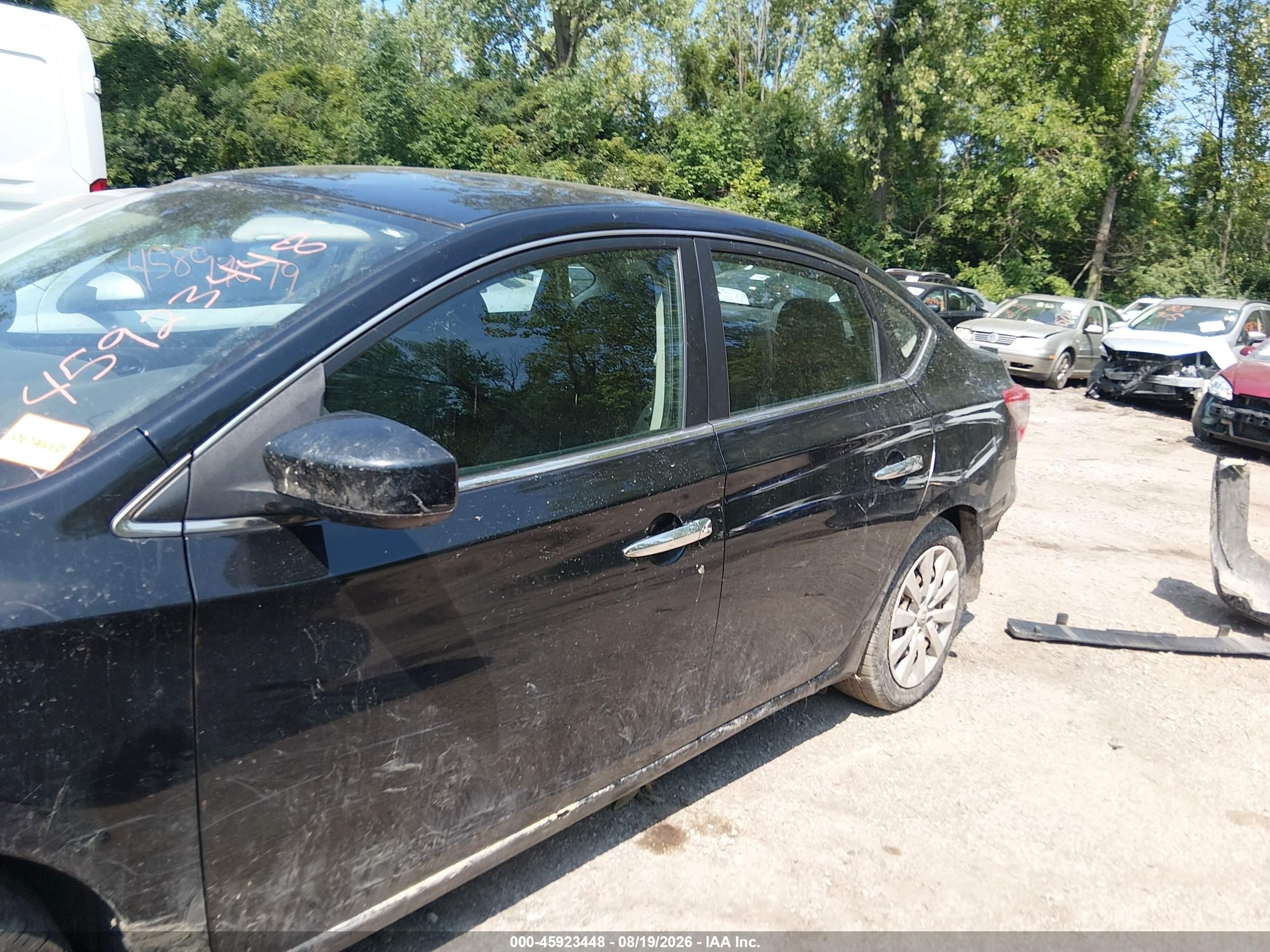 2013 Nissan Sentra S Black vin: 3N1AB7AP0DL766132