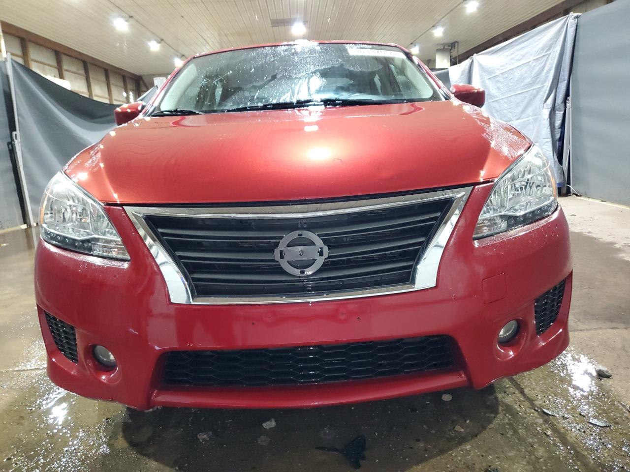 2013 Nissan Sentra S Красный vin: 3N1AB7AP0DL782931 Damage: Front Emblem, Missing, Replacement Required