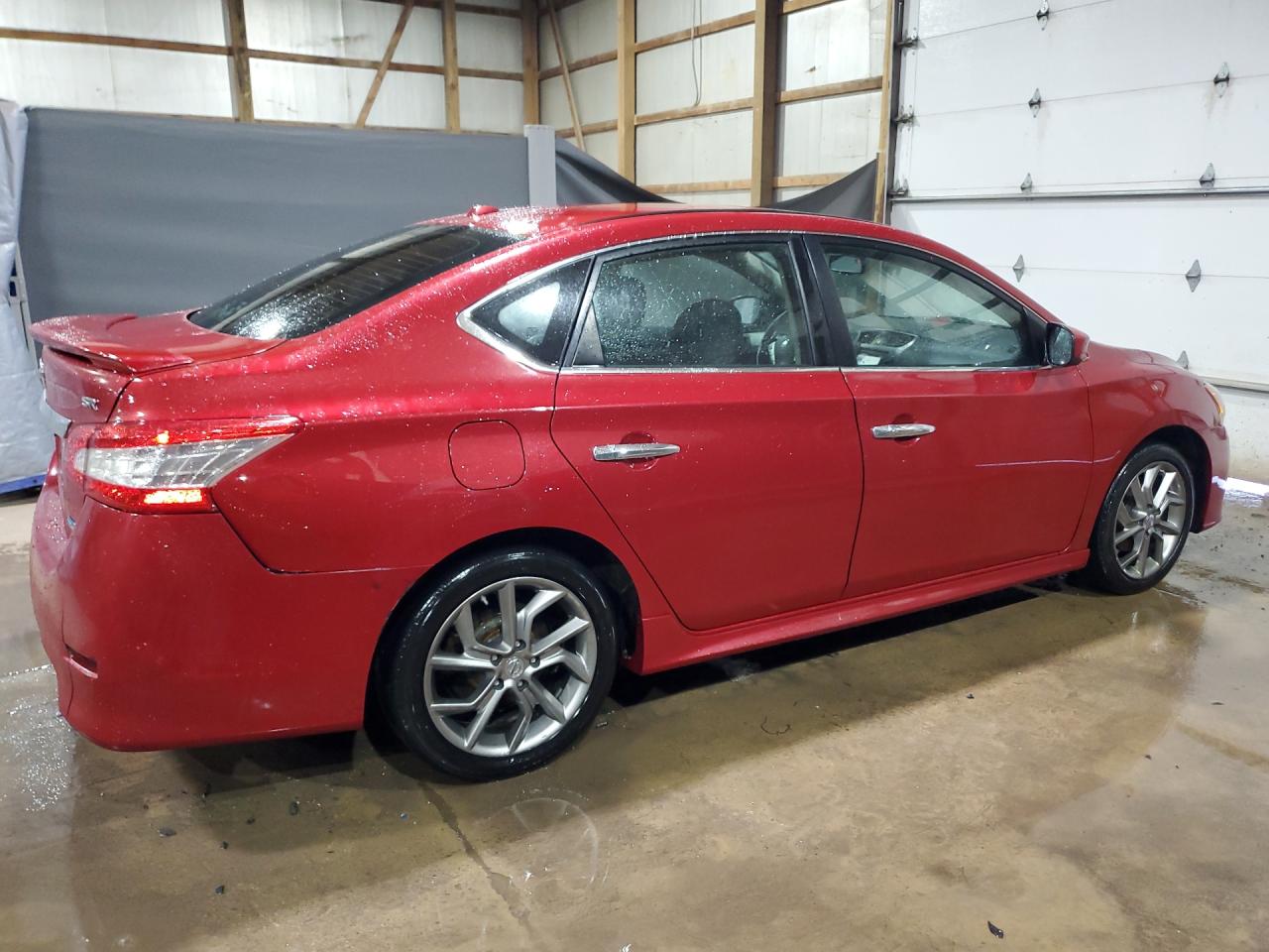 2013 Nissan Sentra S Красный vin: 3N1AB7AP0DL782931 Damage: Right Front Door, Heavy Scratch, > 12 Inches