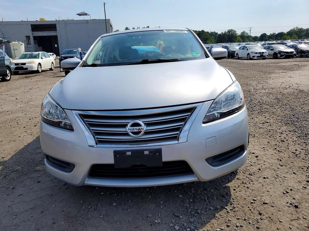 2013 Nissan Sentra S Серый vin: 3N1AB7AP0DL790561